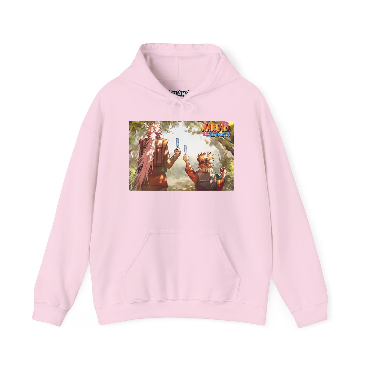 Naruto and Jiraiya's Bond, Front and Back Design, Cotton Hoodie