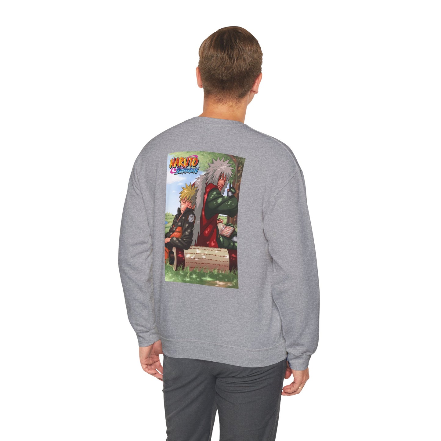 Naruto and Jiraiya's Bond Cotton Crewneck Sweatshirt