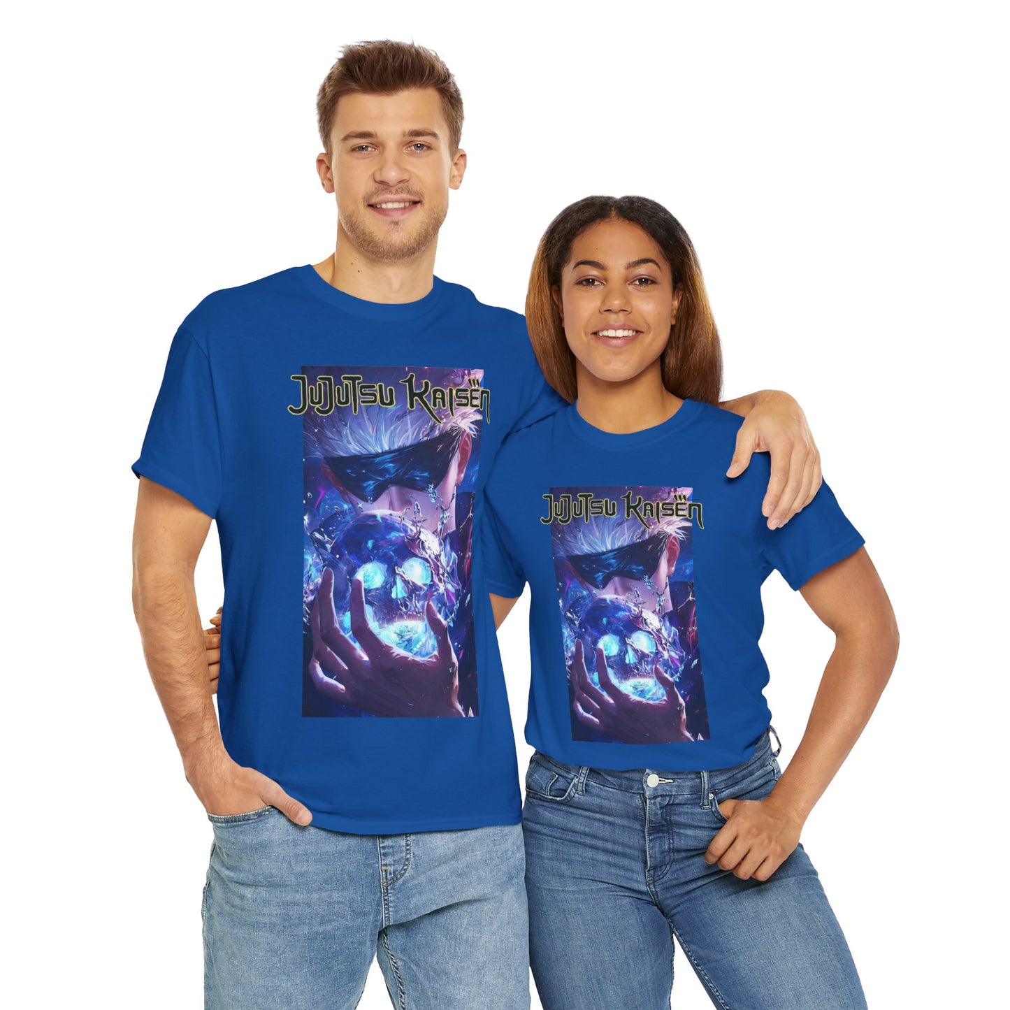Satoru Gojo, Front and Back Design, 100% Heavy Cotton Shirt