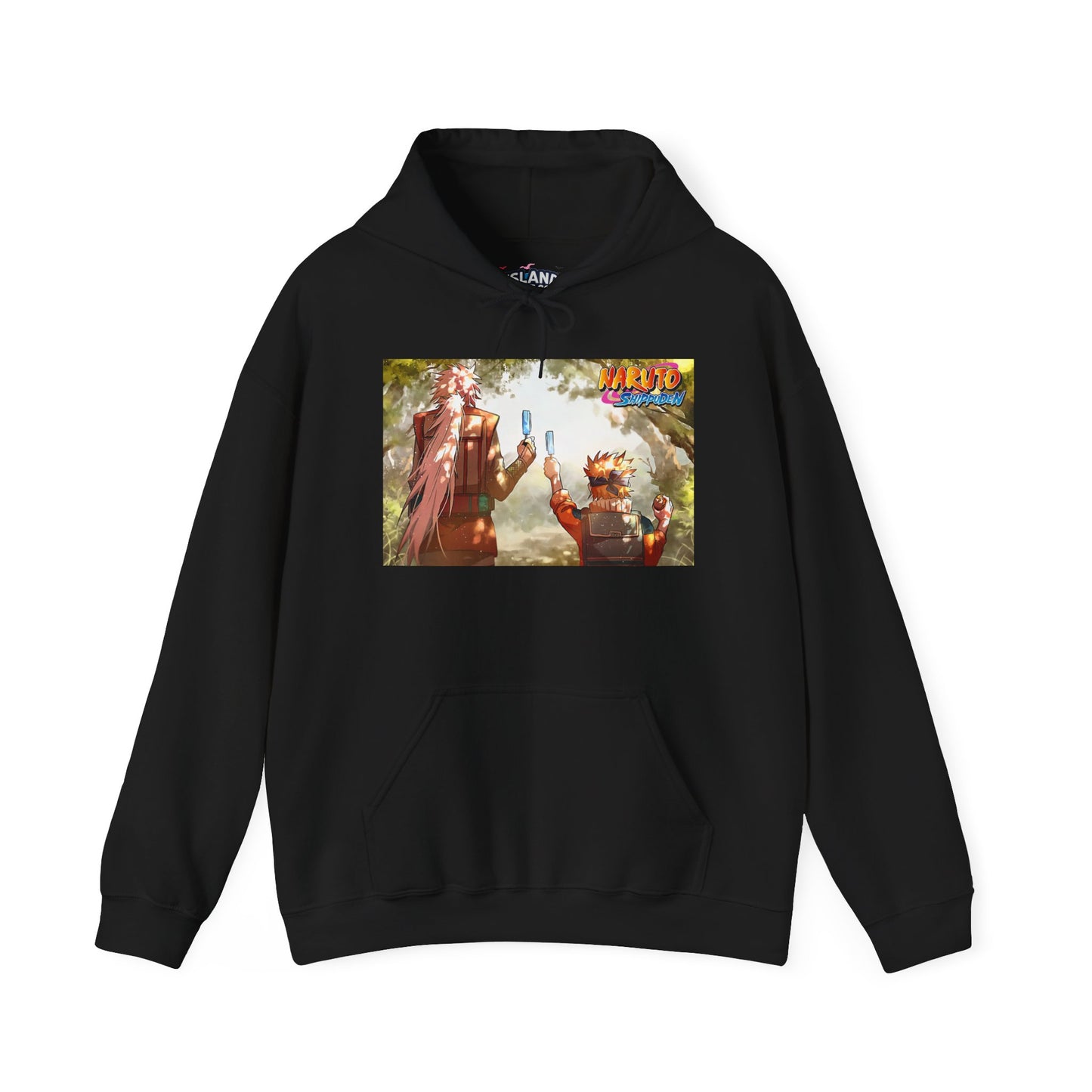 Naruto and Jiraiya's Bond, Front and Back Design, Cotton Hoodie