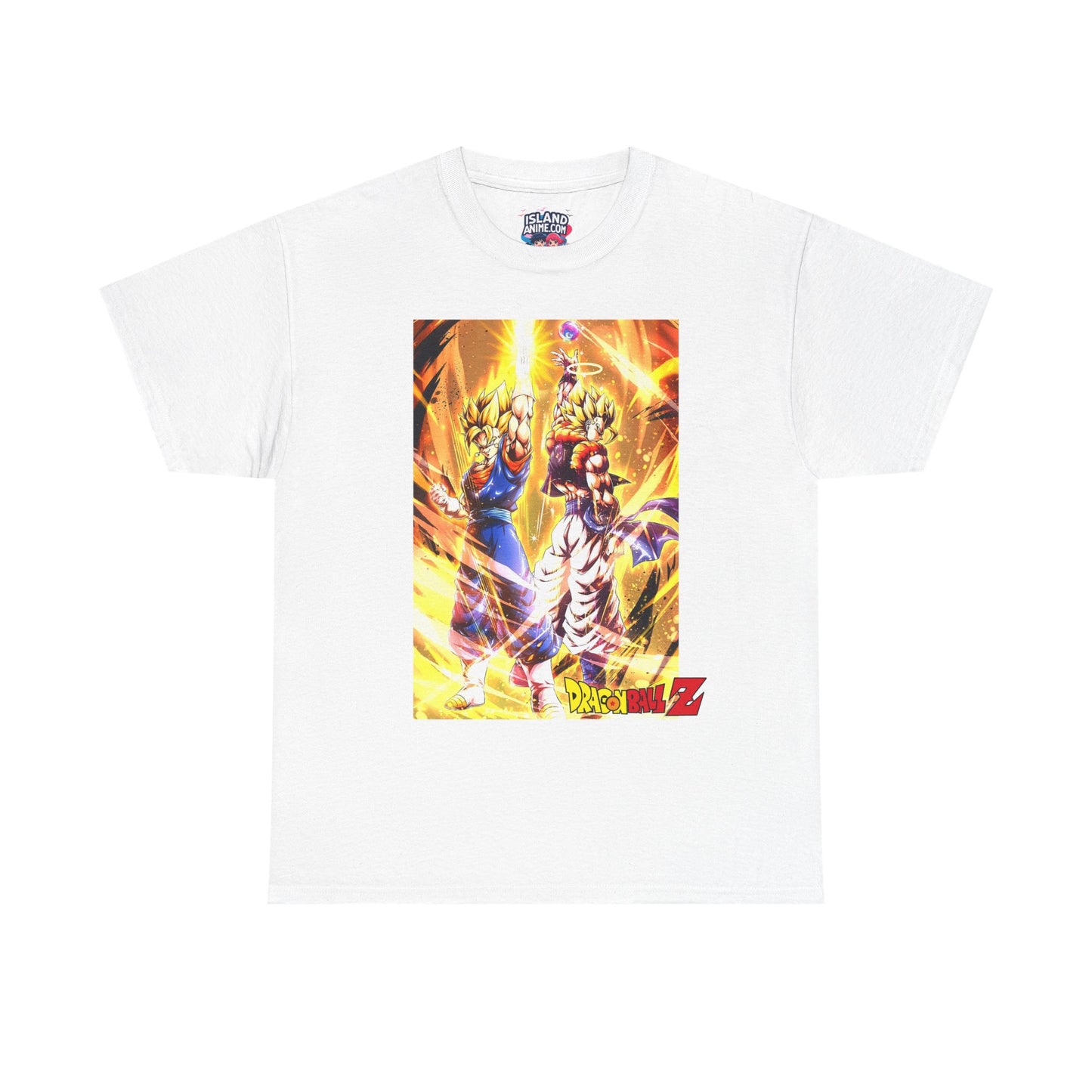 Goku and Vegeta Fusion, Front and Back Design, 100% Heavy Cotton Shirt