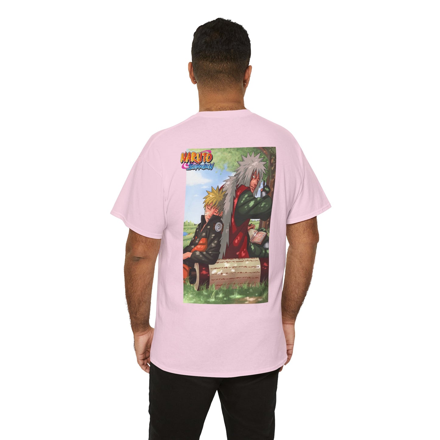 Naruto and Jiraiya's Bond, Front and Back Design, 100% Heavy Cotton Shirt