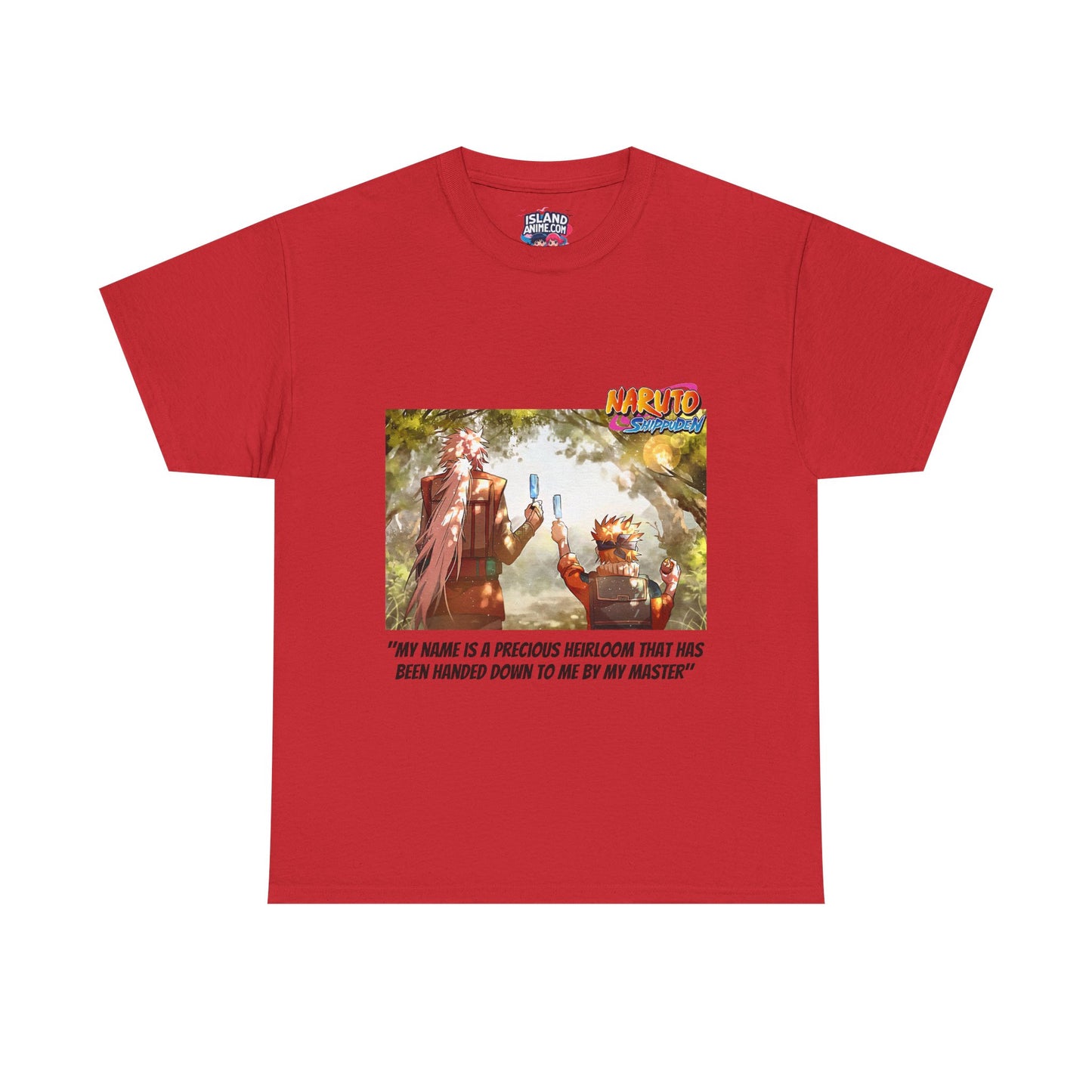 Naruto and Jiraiya's Bond, Front and Back Design, 100% Heavy Cotton Shirt