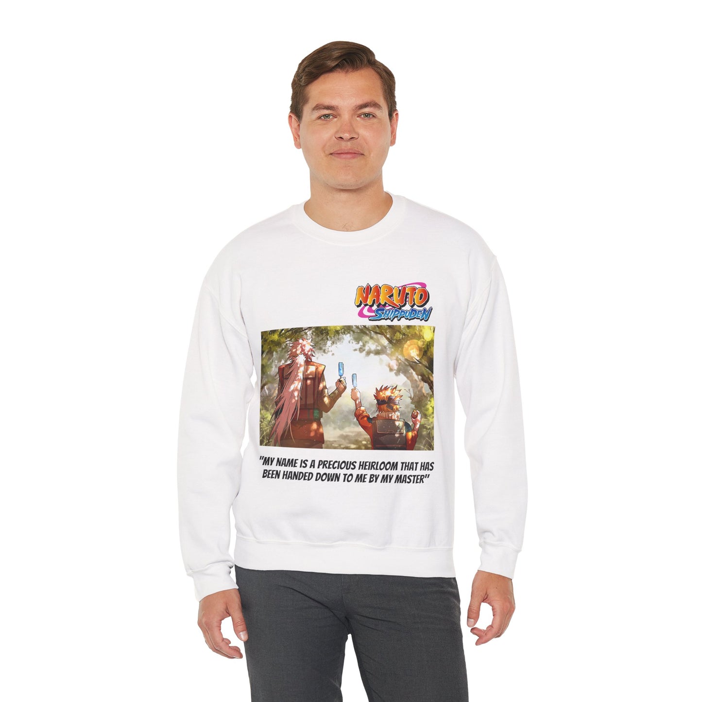 Naruto and Jiraiya's Bond Cotton Crewneck Sweatshirt