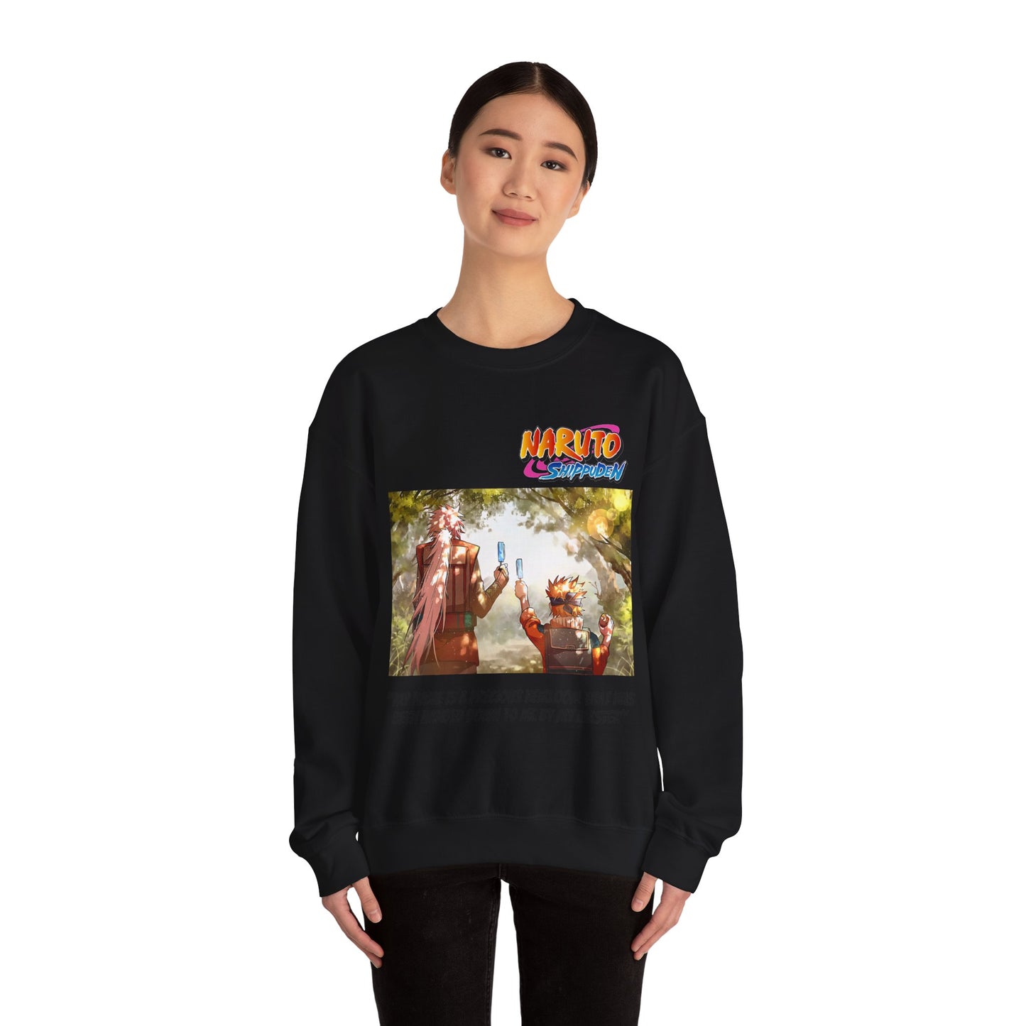 Naruto and Jiraiya's Bond Cotton Crewneck Sweatshirt