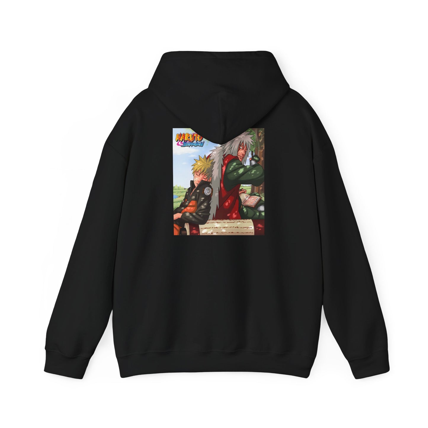 Naruto and Jiraiya's Bond, Front and Back Design, Cotton Hoodie