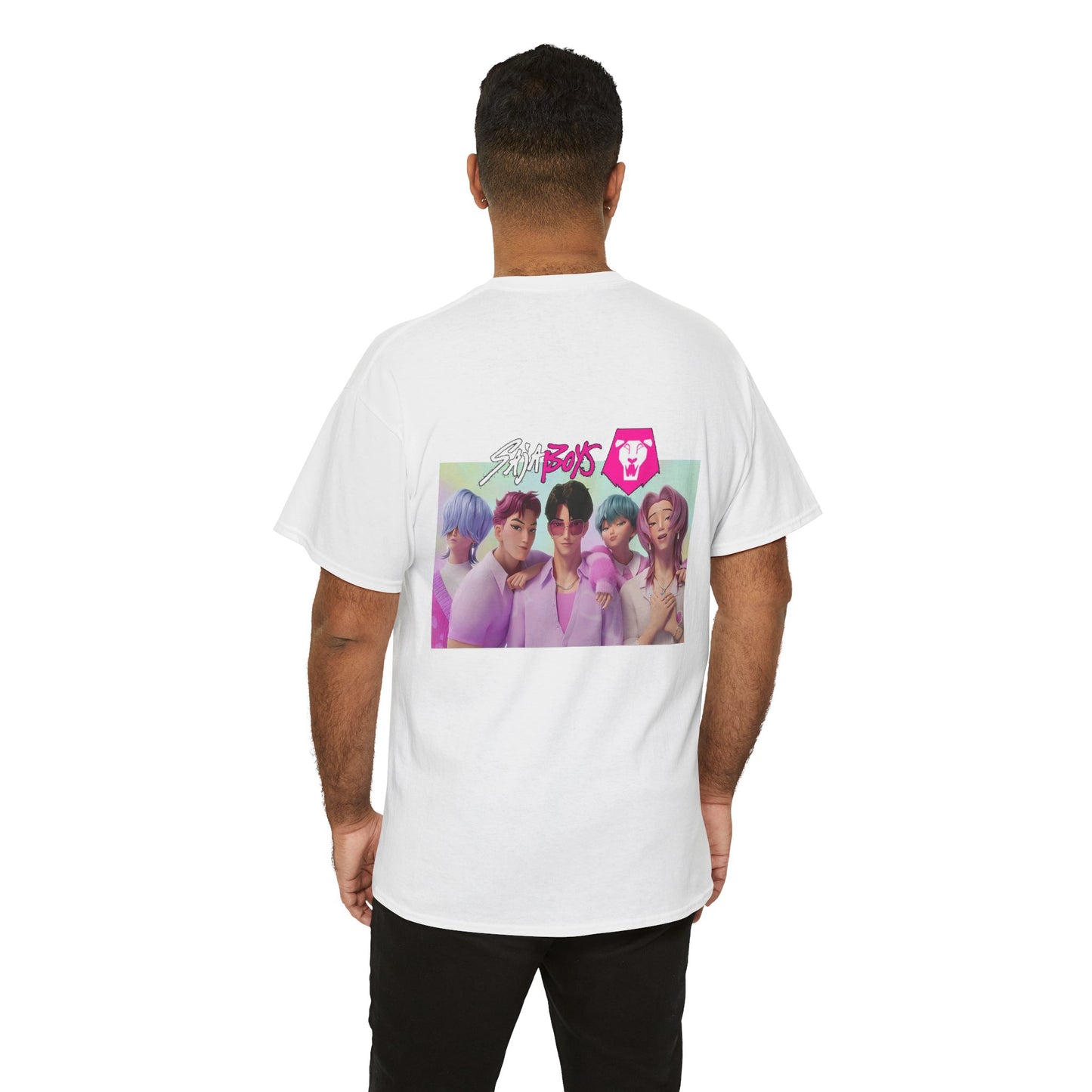 Huntrix and Saja Boys, Front and Back Design, 100% Heavy Cotton Shirt