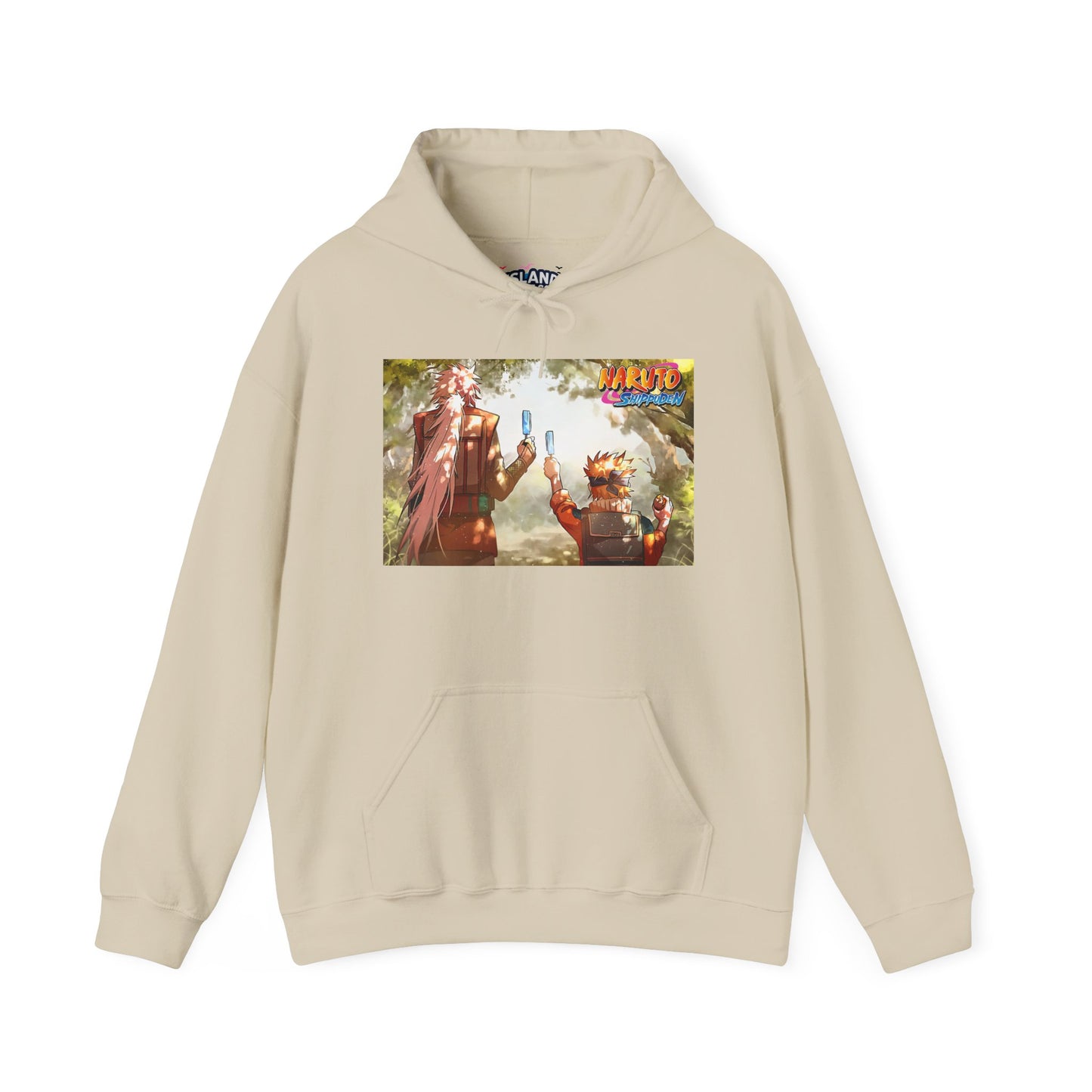 Naruto and Jiraiya's Bond, Front and Back Design, Cotton Hoodie