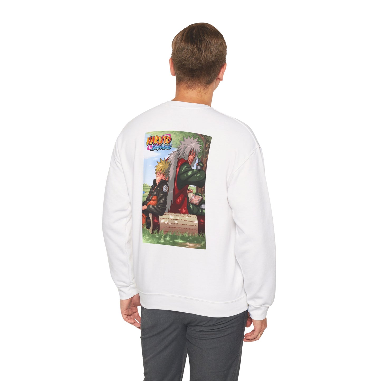 Naruto and Jiraiya's Bond Cotton Crewneck Sweatshirt
