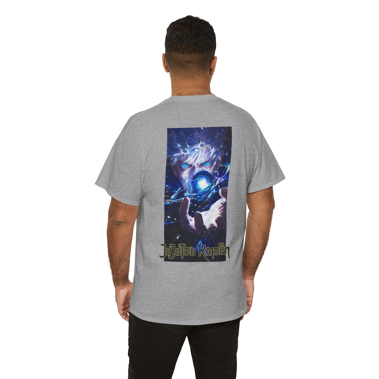 Satoru Gojo, Front and Back Design, 100% Heavy Cotton Shirt