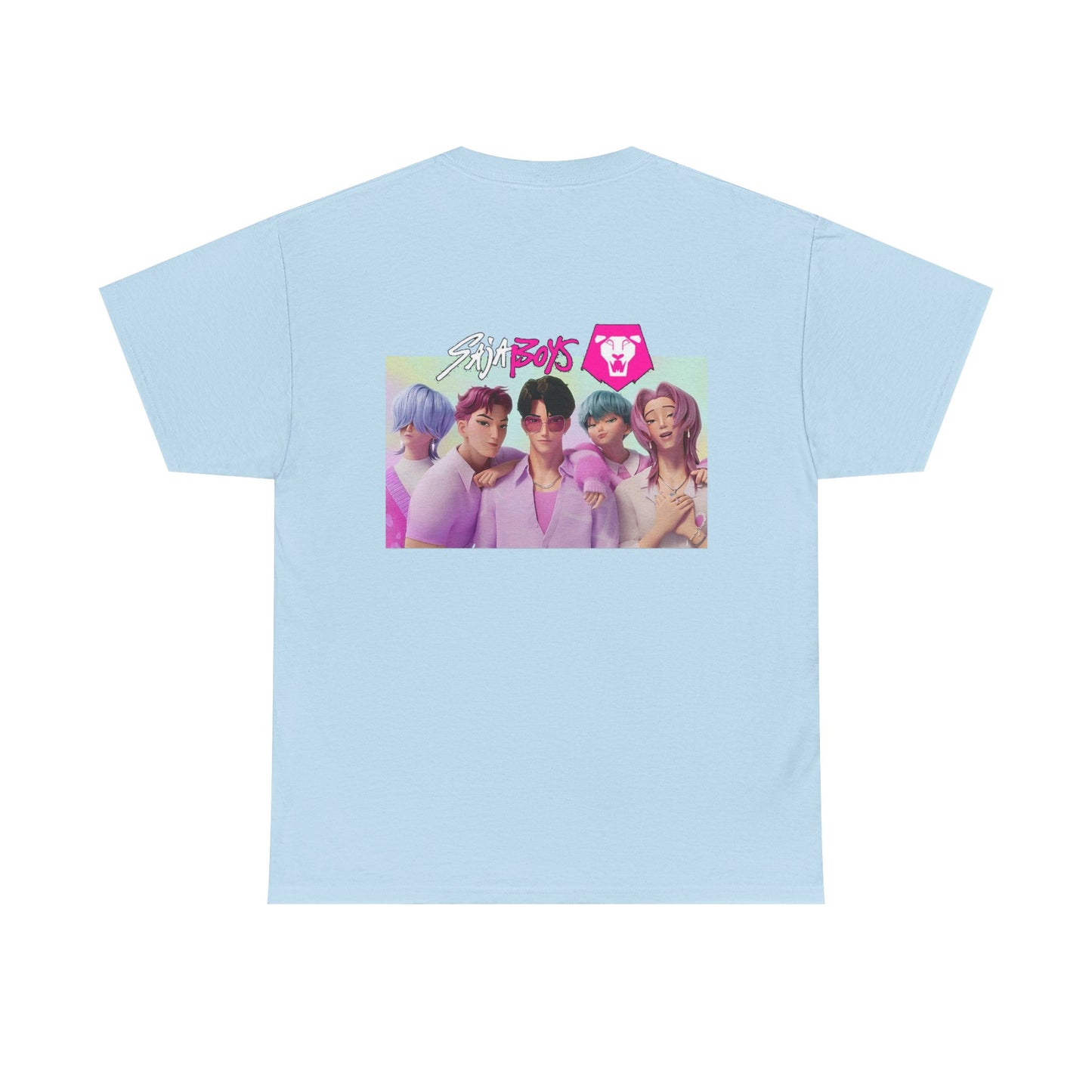 Huntrix and Saja Boys, Front and Back Design, 100% Heavy Cotton Shirt