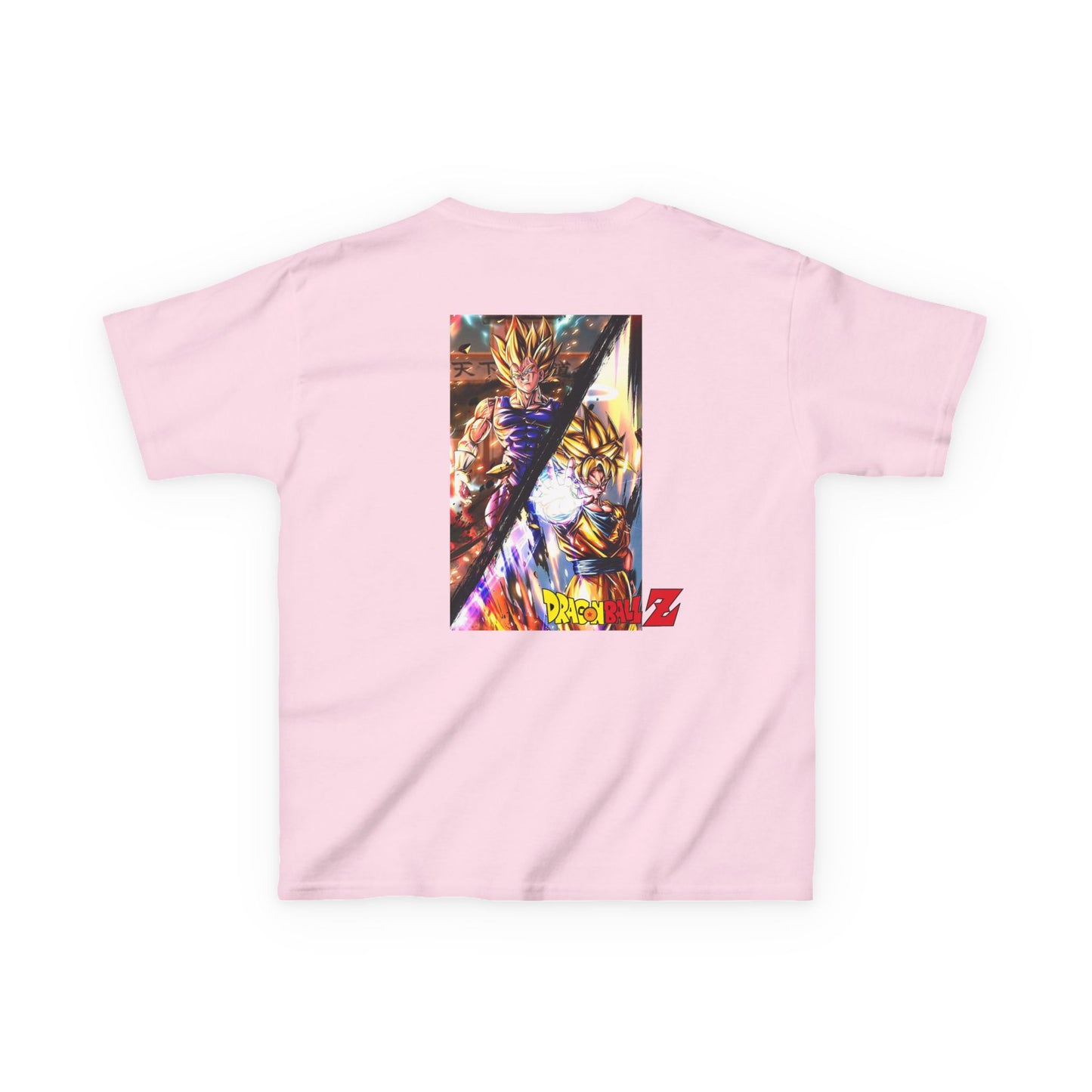 Goku and Vegeta Fusion, Front and Back Design, Kids 100% Heavy Cotton Shirt