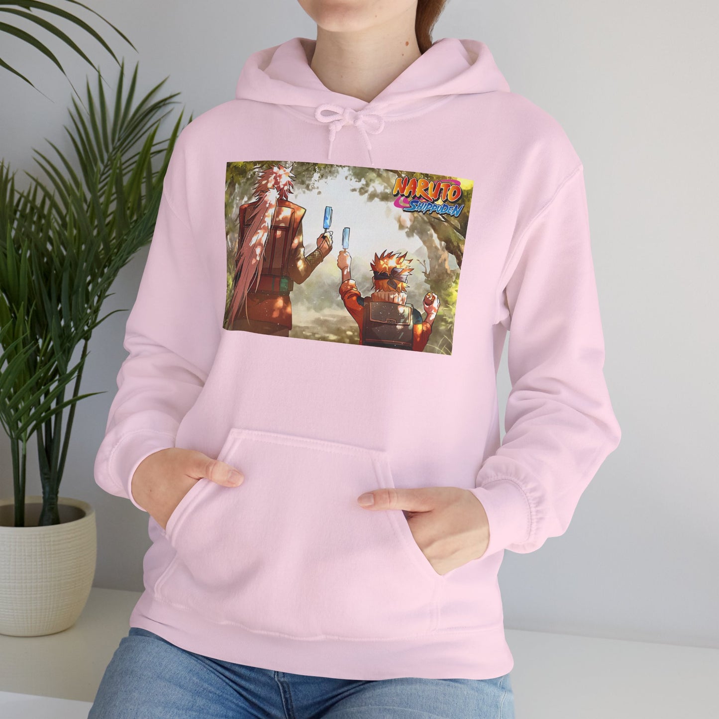 Naruto and Jiraiya's Bond, Front and Back Design, Cotton Hoodie
