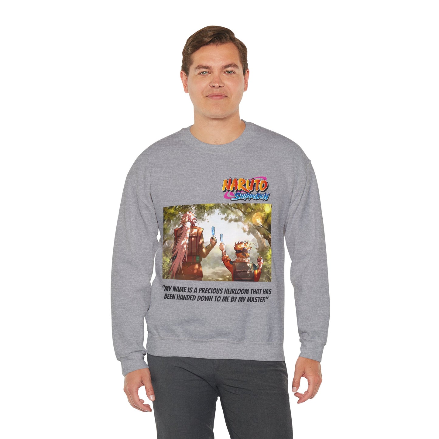 Naruto and Jiraiya's Bond Cotton Crewneck Sweatshirt