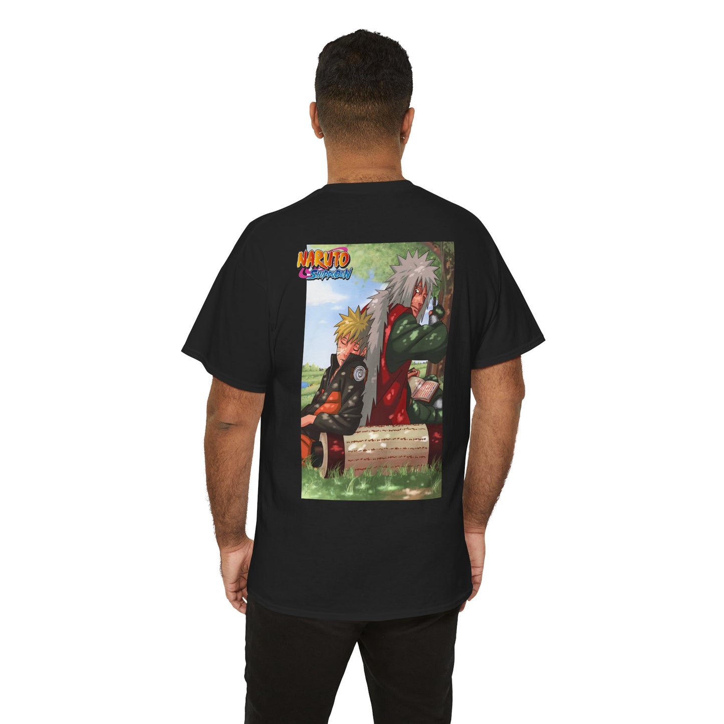 Naruto and Jiraiya's Bond, Front and Back Design, 100% Heavy Cotton Shirt