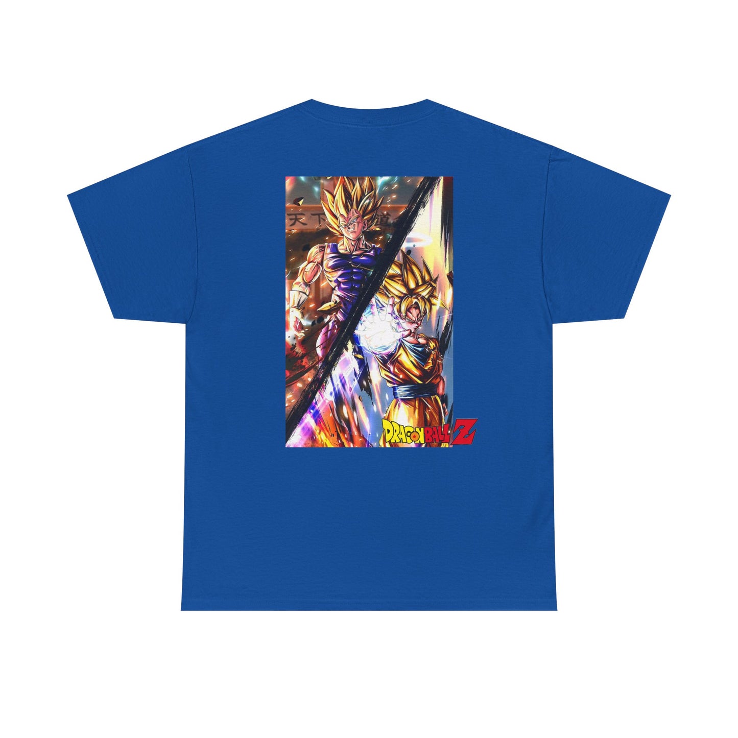 Goku and Vegeta Fusion, Front and Back Design, 100% Heavy Cotton Shirt