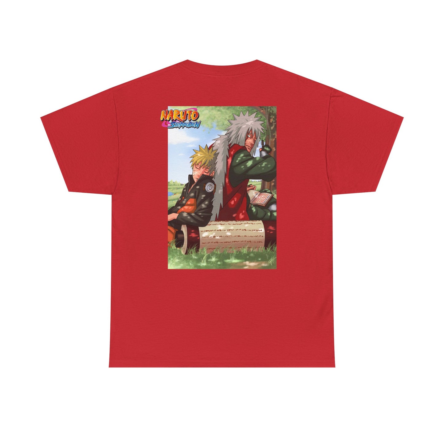 Naruto and Jiraiya's Bond, Front and Back Design, 100% Heavy Cotton Shirt