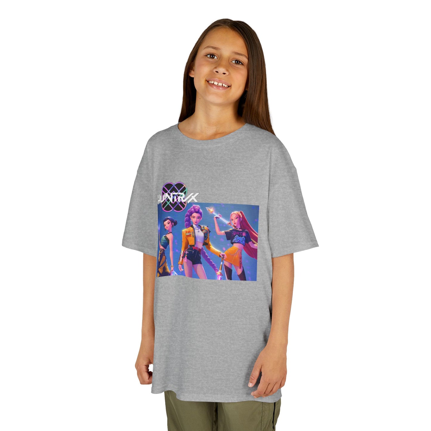 Huntrix and Saja Boys, Front and Back Design, 100% Heavy Cotton Shirt