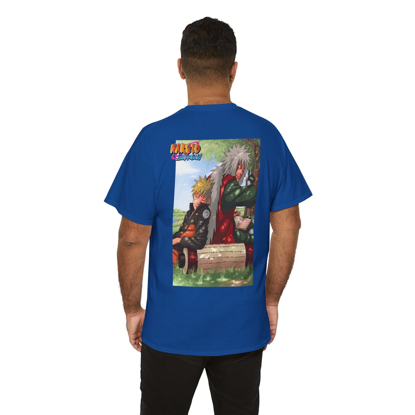 Naruto and Jiraiya's Bond, Front and Back Design, 100% Heavy Cotton Shirt