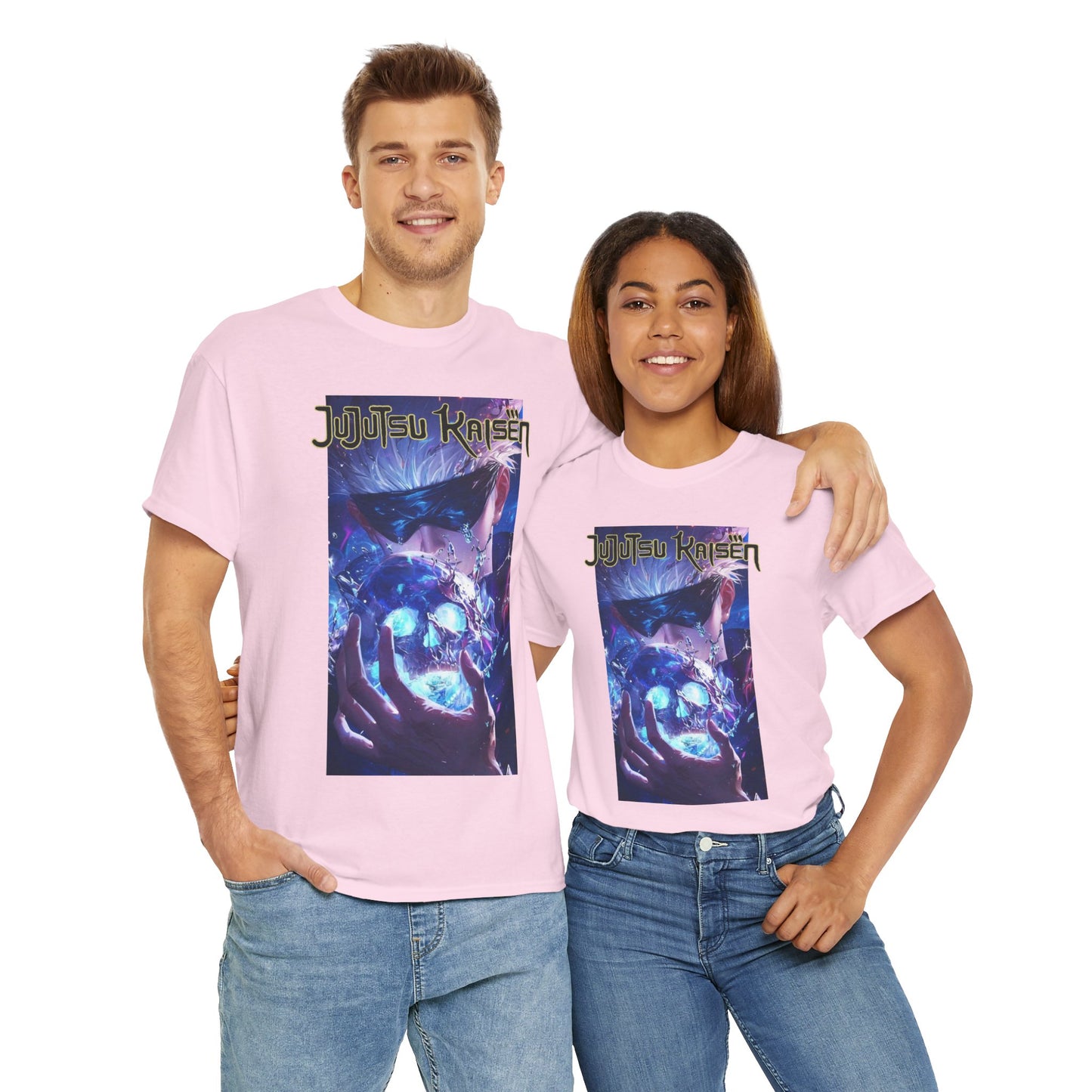 Satoru Gojo, Front and Back Design, 100% Heavy Cotton Shirt