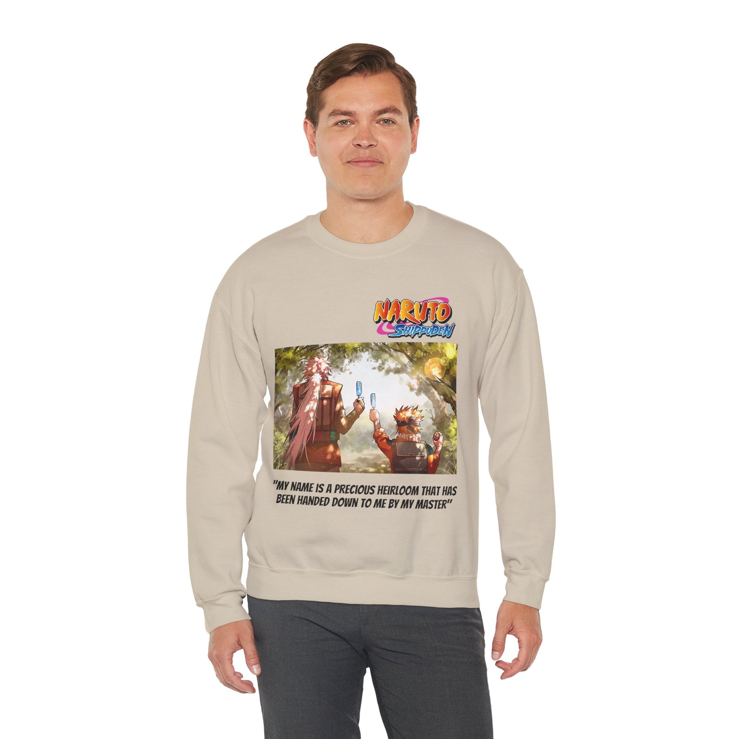 Naruto and Jiraiya's Bond Cotton Crewneck Sweatshirt