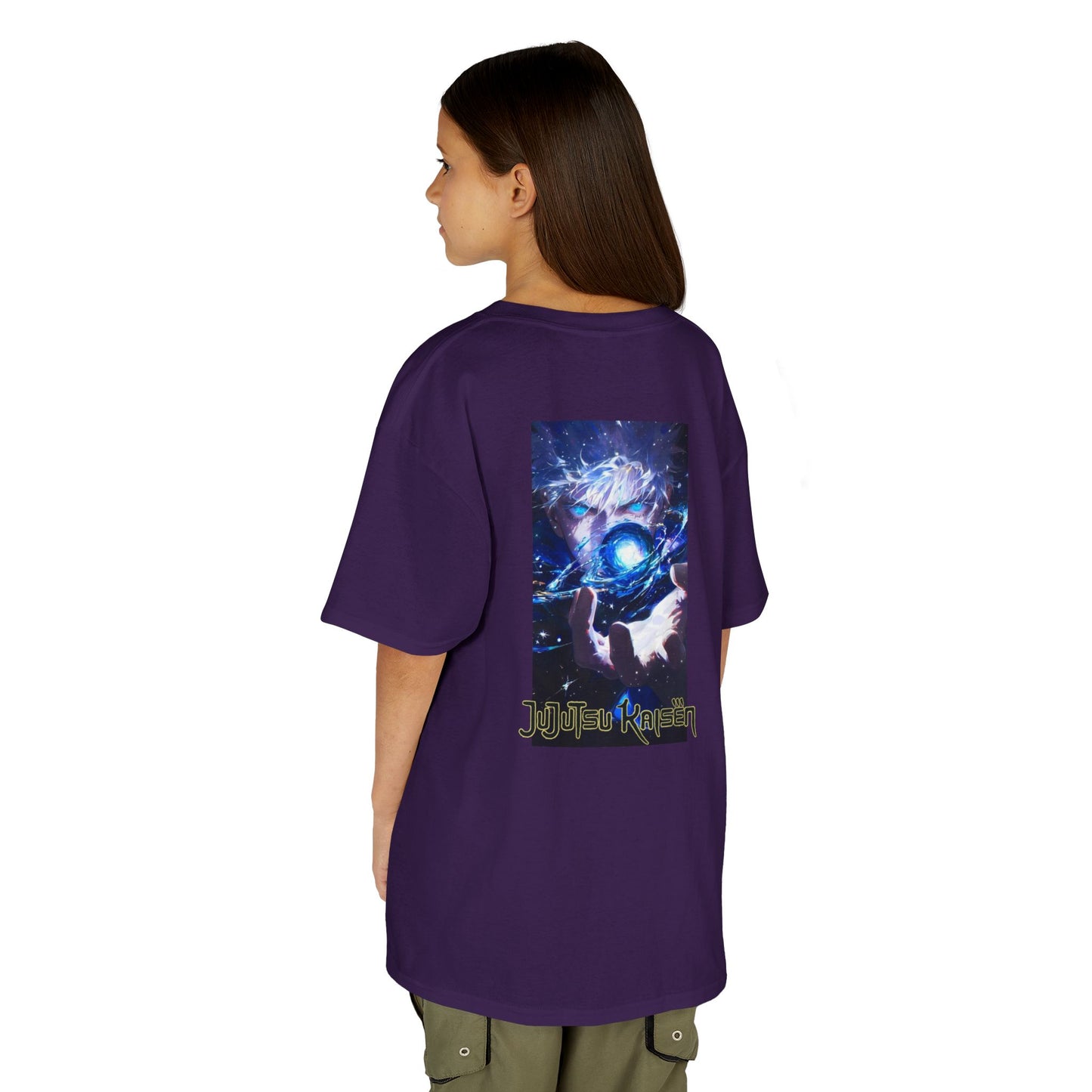 Satoru Gojo, Front and Back Design, Kids 100% Heavy Cotton Shirt