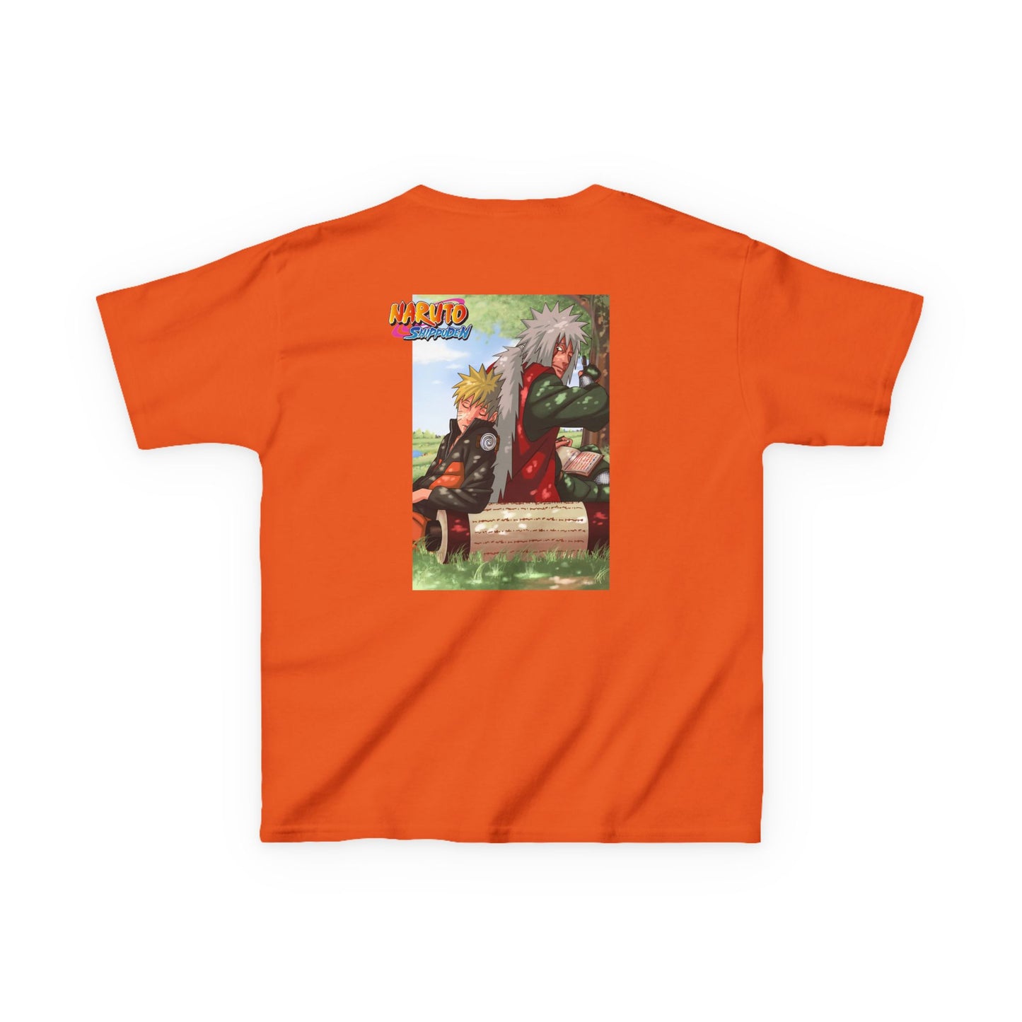 Naruto & Jiraiya's Bond + Quote, Front and Back Design, Kids 100% Heavy Cotton Shirt