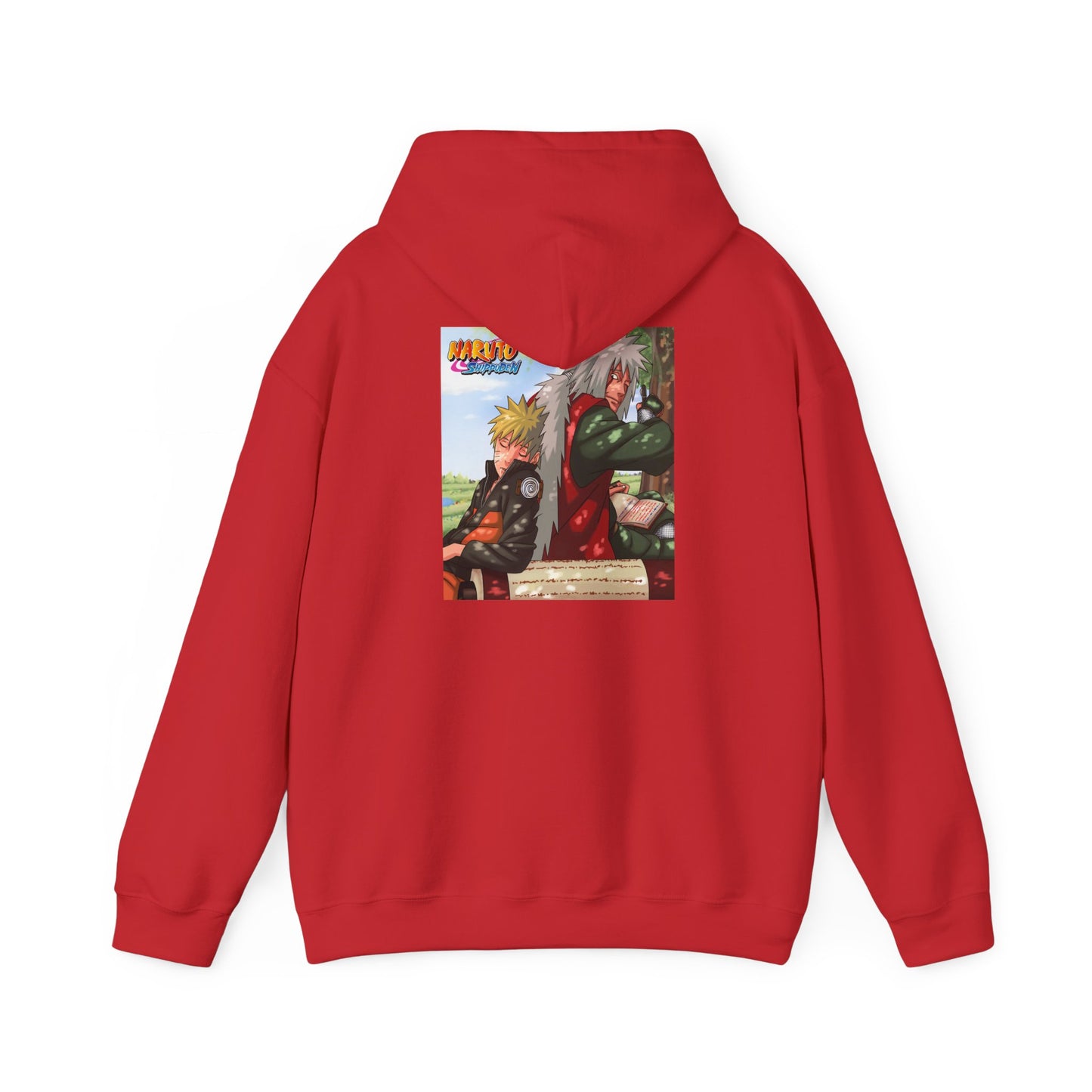 Naruto and Jiraiya's Bond, Front and Back Design, Cotton Hoodie