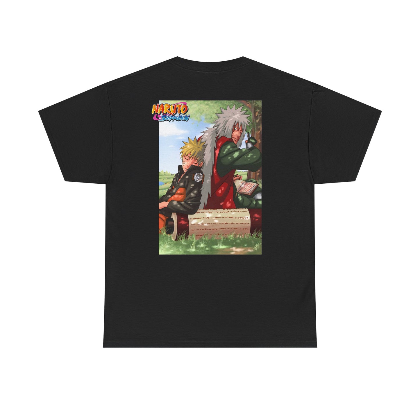 Naruto and Jiraiya's Bond, Front and Back Design, 100% Heavy Cotton Shirt