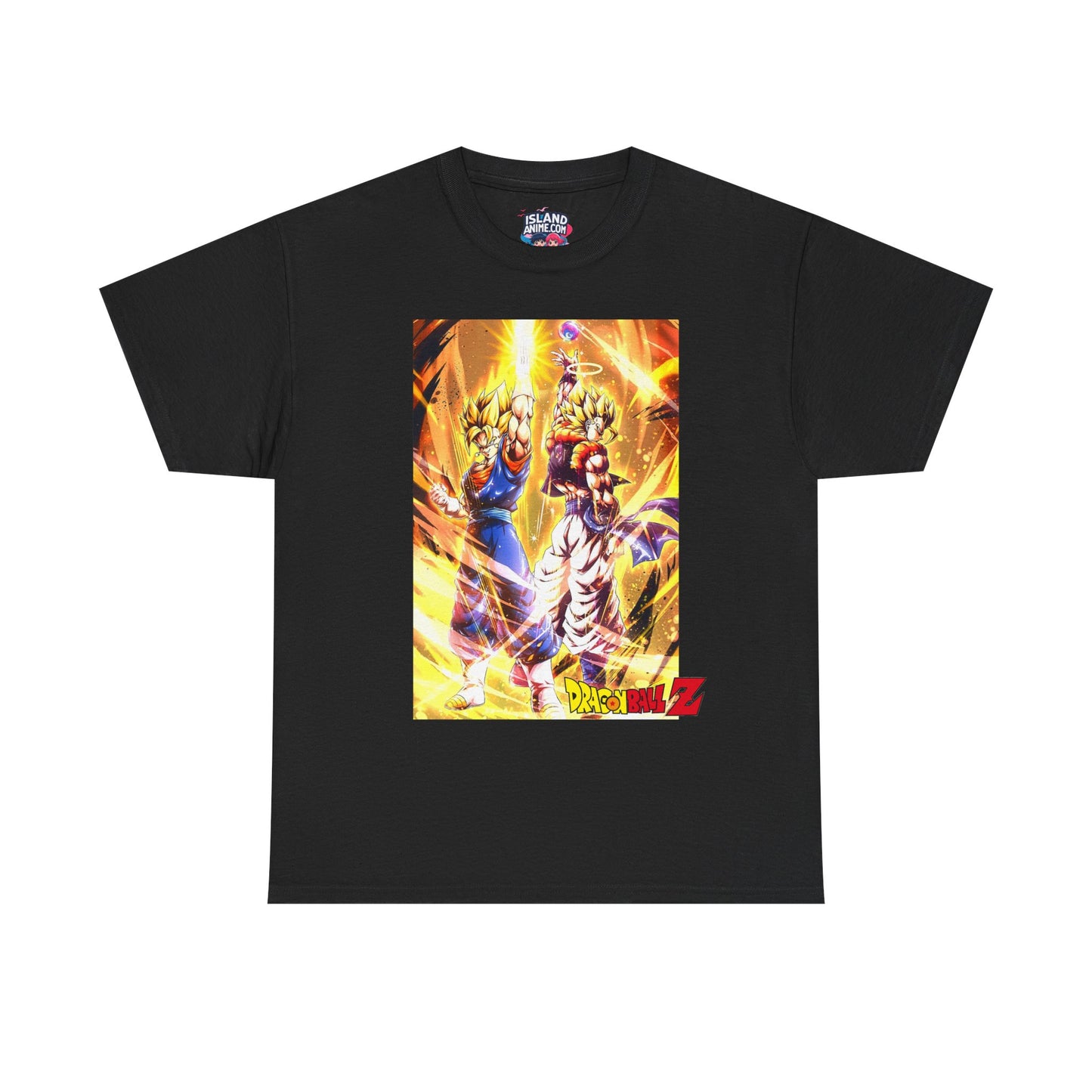 Goku and Vegeta Fusion, Front and Back Design, 100% Heavy Cotton Shirt
