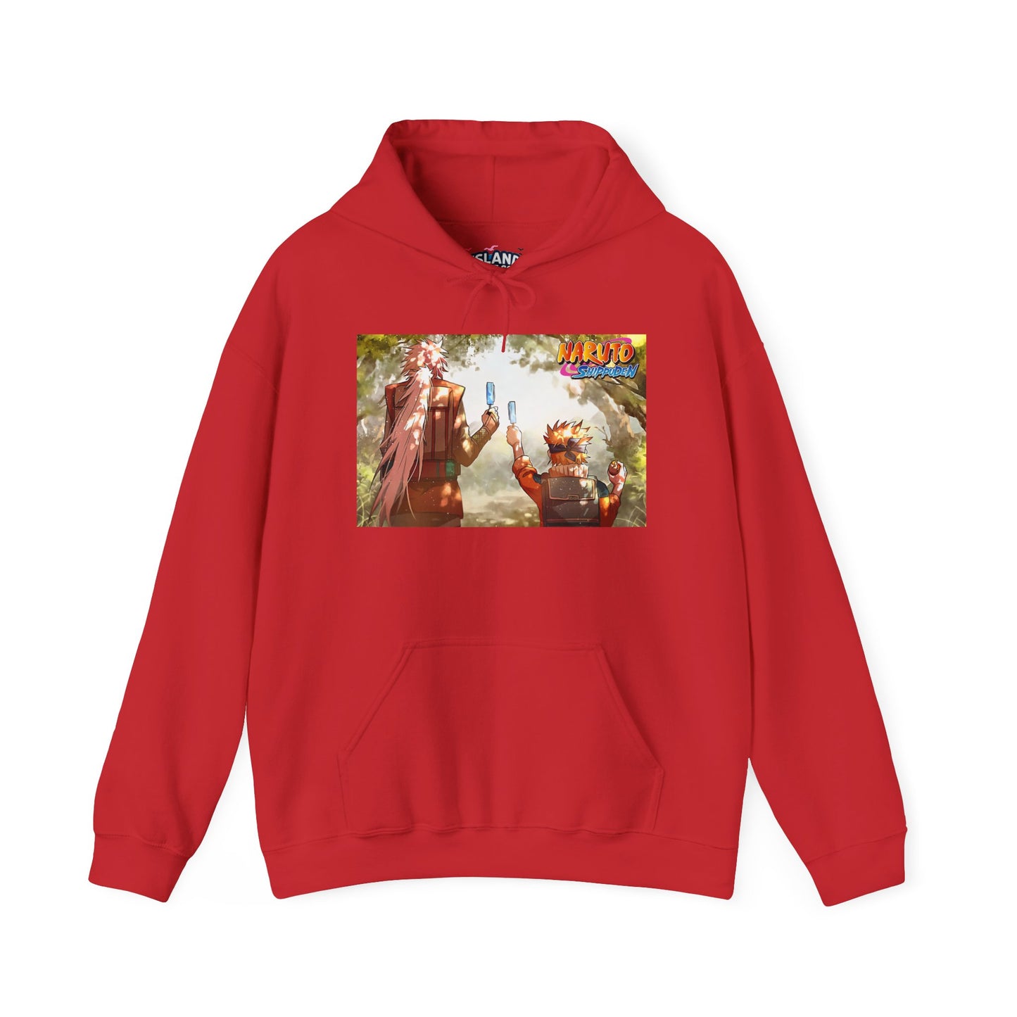 Naruto and Jiraiya's Bond, Front and Back Design, Cotton Hoodie