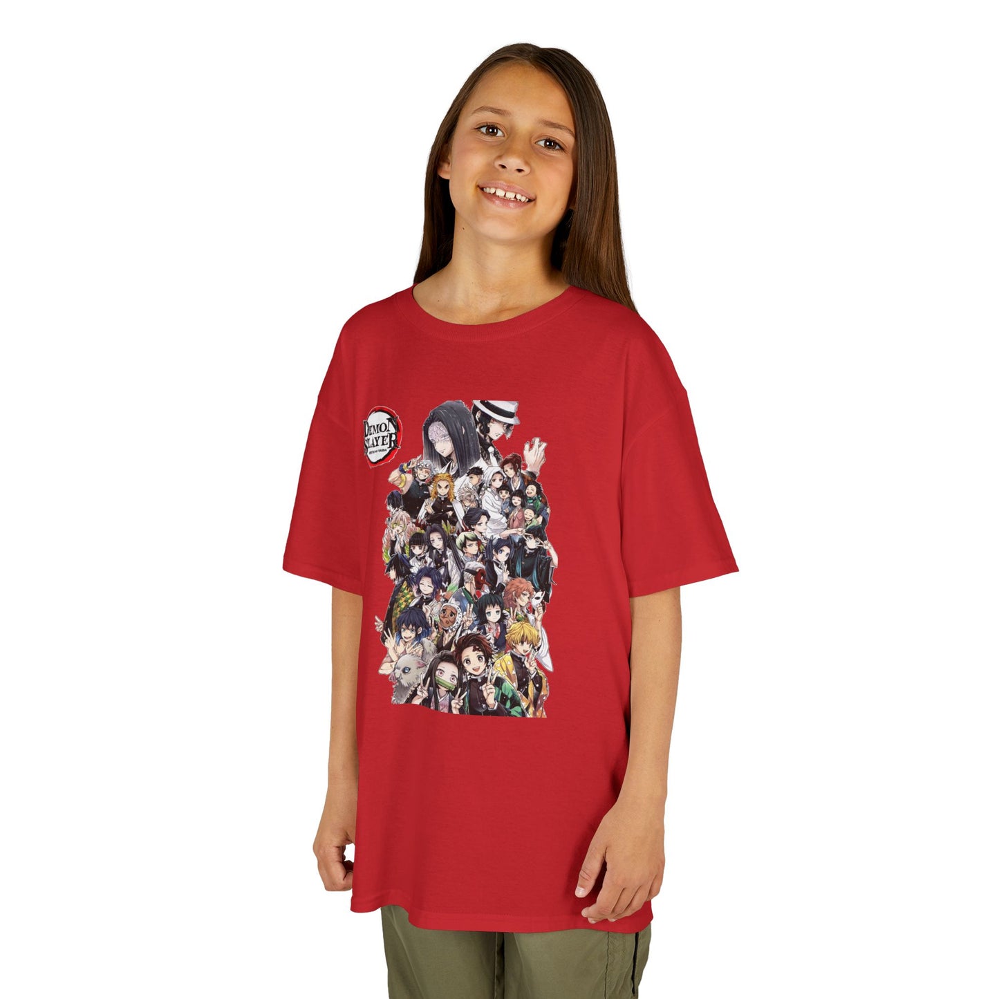 Demon Slayer, Kids 100% Heavy Cotton Shirt