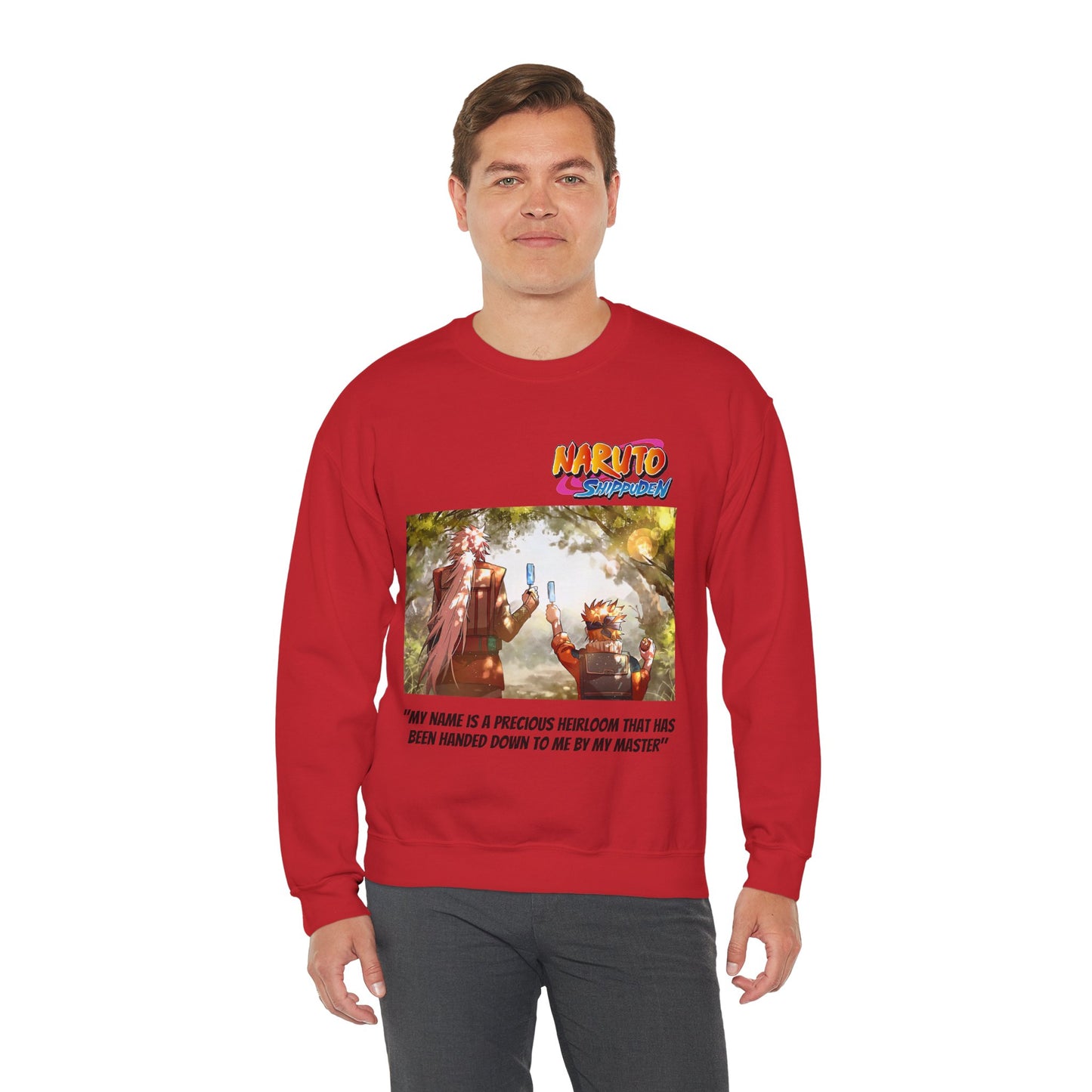 Naruto and Jiraiya's Bond Cotton Crewneck Sweatshirt