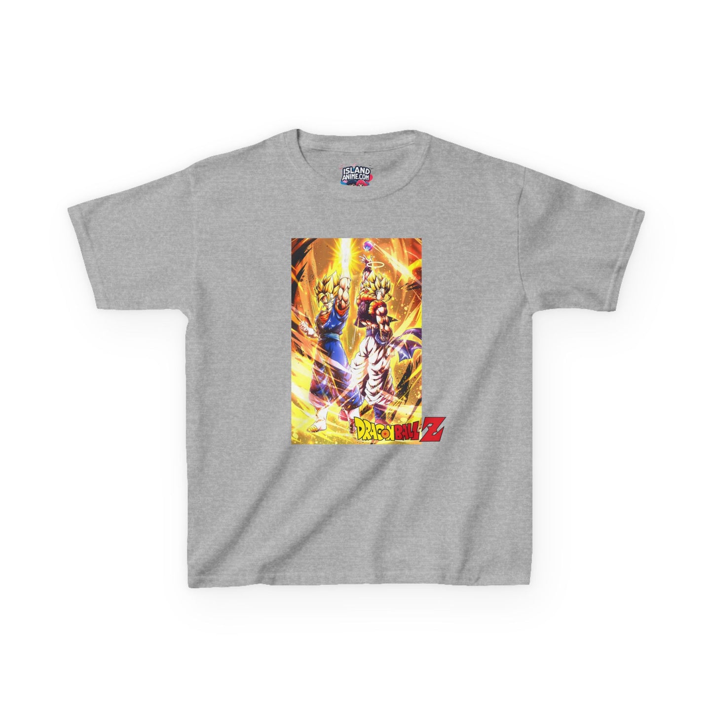 Goku and Vegeta Fusion, Front and Back Design, Kids 100% Heavy Cotton Shirt