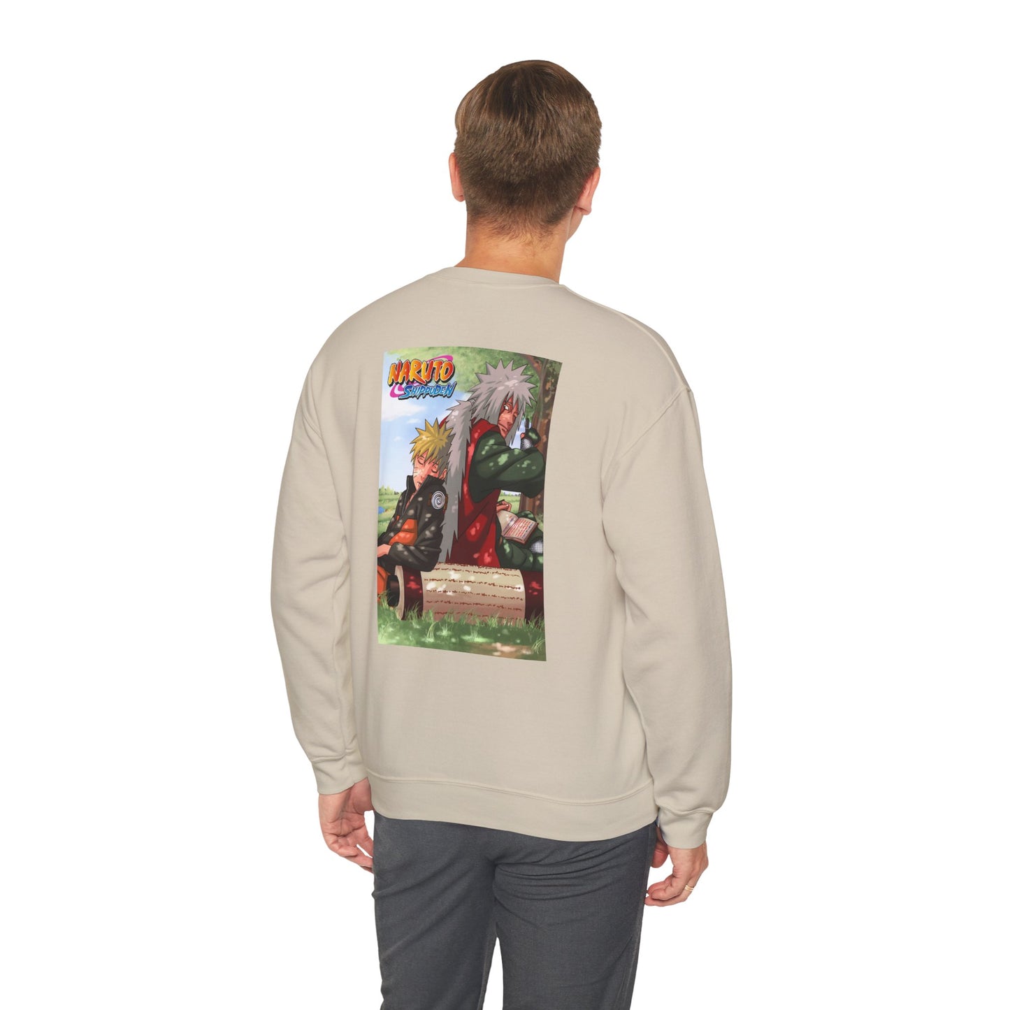 Naruto and Jiraiya's Bond Cotton Crewneck Sweatshirt