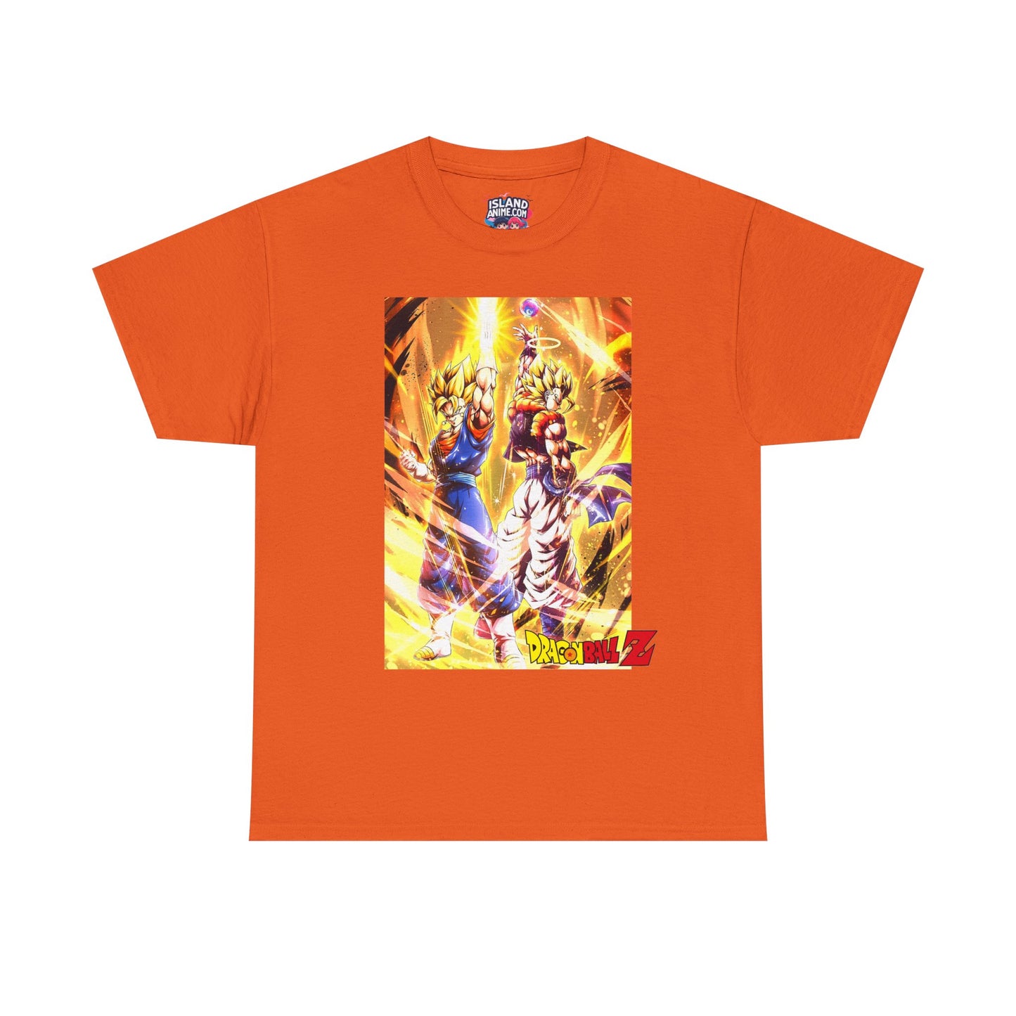 Goku and Vegeta Fusion, Front and Back Design, 100% Heavy Cotton Shirt