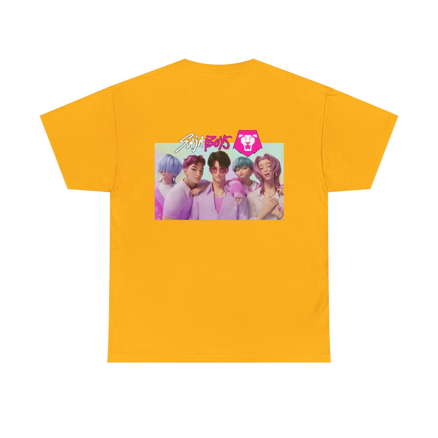 Huntrix and Saja Boys, Front and Back Design, 100% Heavy Cotton Shirt