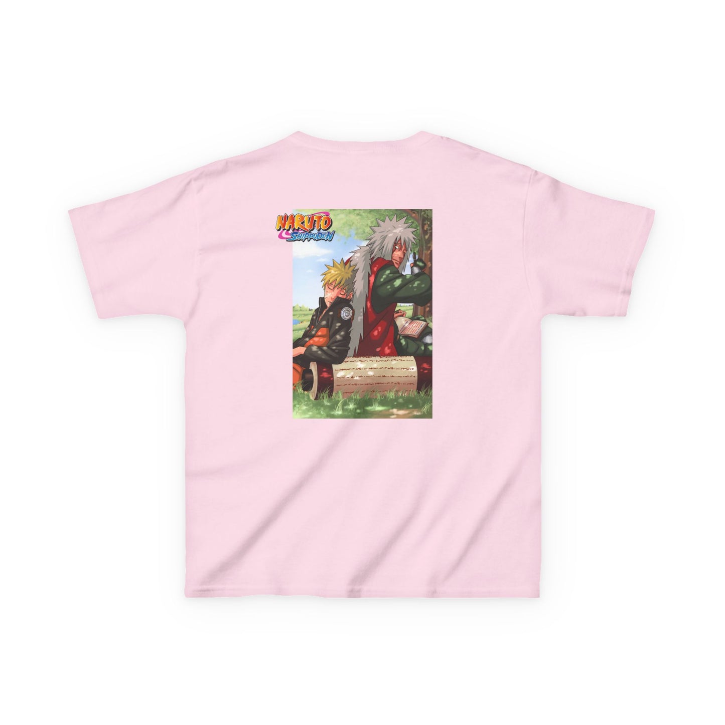 Naruto & Jiraiya's Bond + Quote, Front and Back Design, Kids 100% Heavy Cotton Shirt
