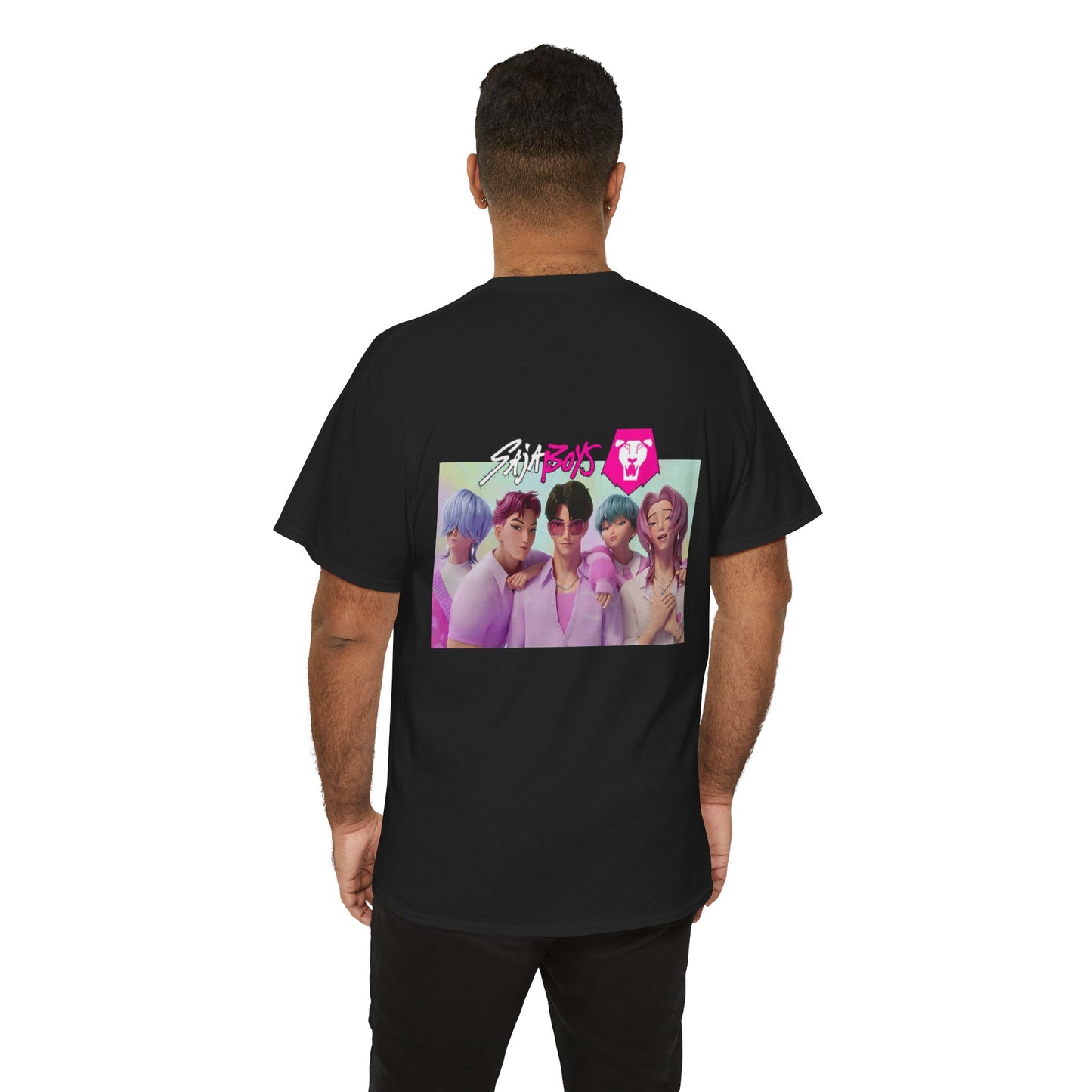 Huntrix and Saja Boys, Front and Back Design, 100% Heavy Cotton Shirt