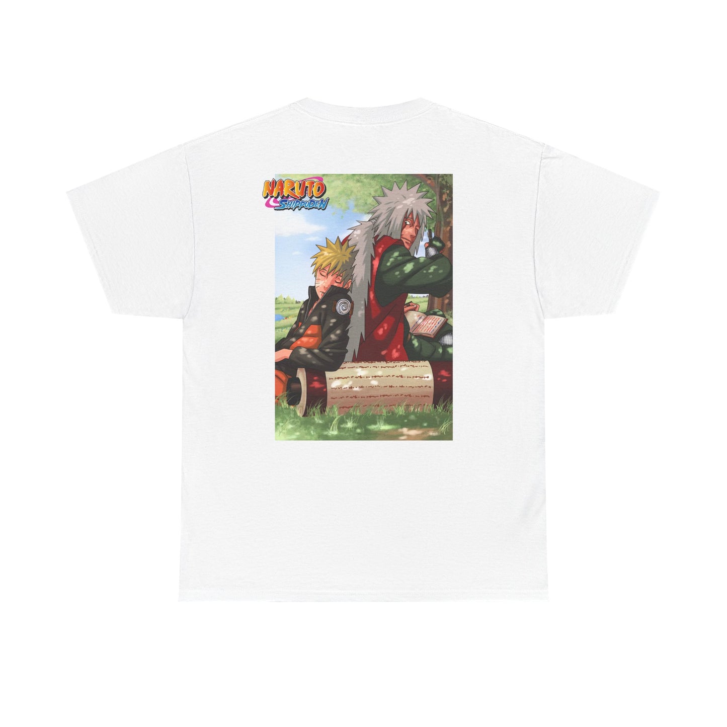 Naruto and Jiraiya's Bond, Front and Back Design, 100% Heavy Cotton Shirt
