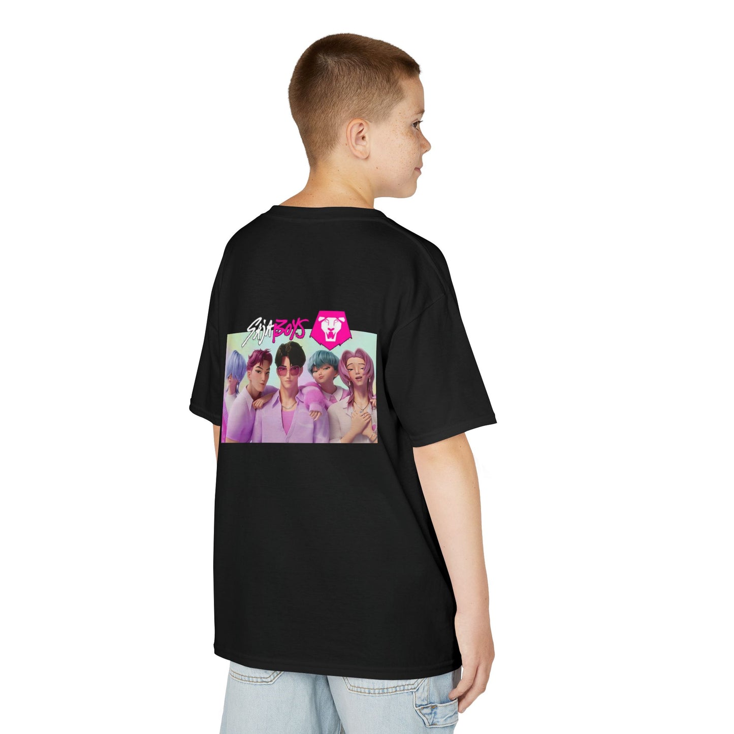 Huntrix and Saja Boys, Front and Back Design, 100% Heavy Cotton Shirt