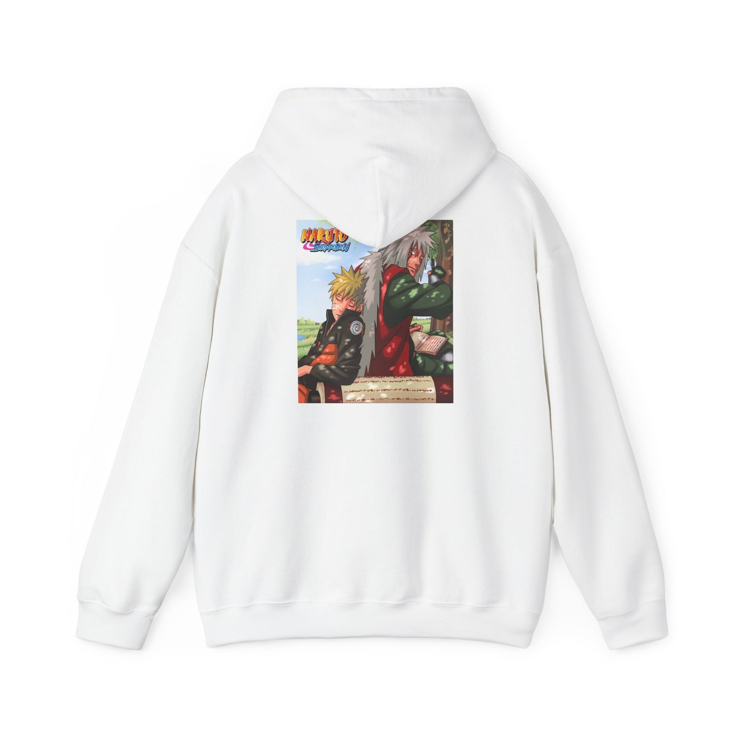 Naruto and Jiraiya's Bond, Front and Back Design, Cotton Hoodie