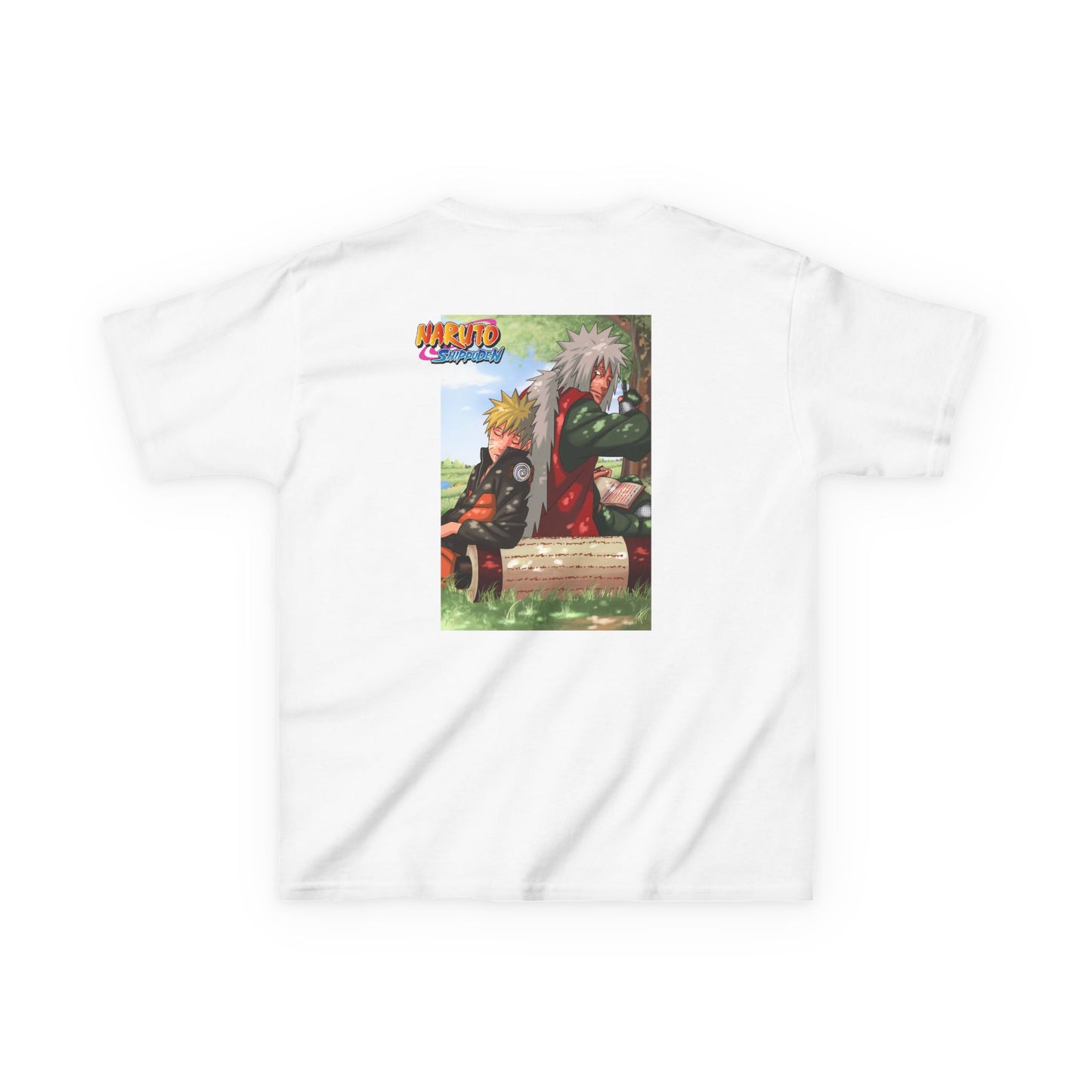 Naruto & Jiraiya's Bond + Quote, Front and Back Design, Kids 100% Heavy Cotton Shirt