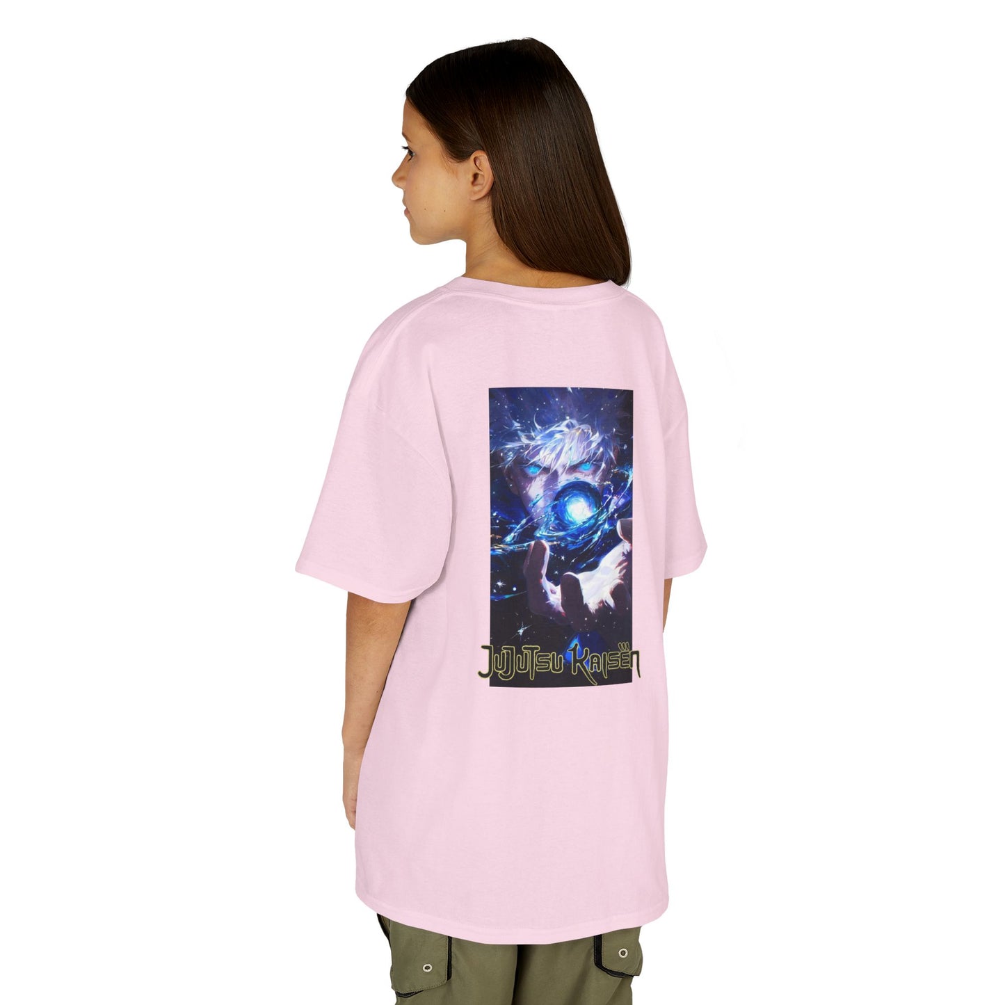 Satoru Gojo, Front and Back Design, Kids 100% Heavy Cotton Shirt