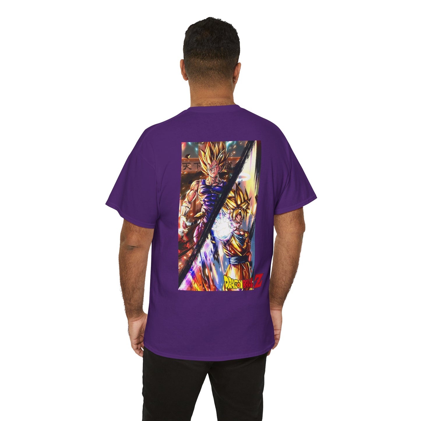 Goku and Vegeta Fusion, Front and Back Design, 100% Heavy Cotton Shirt