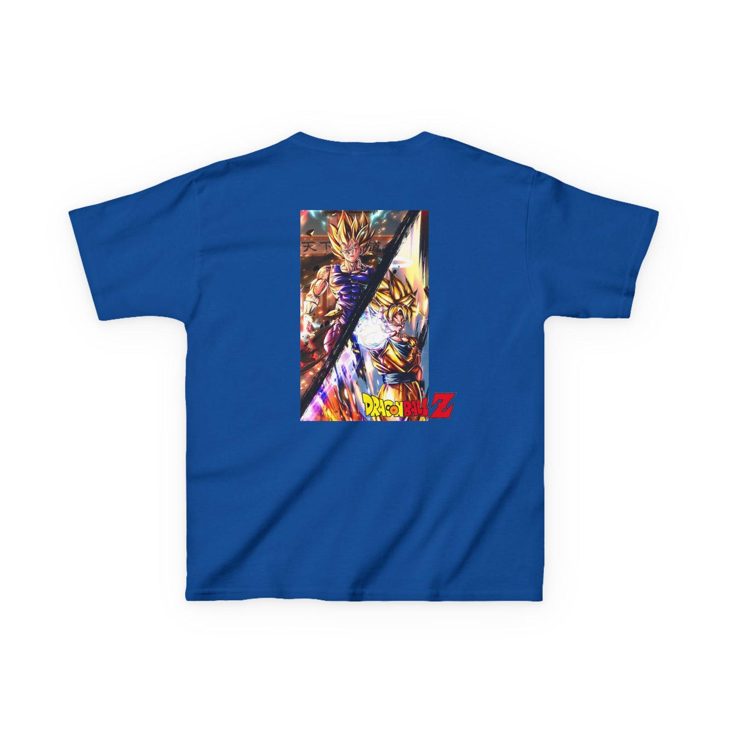 Goku and Vegeta Fusion, Front and Back Design, Kids 100% Heavy Cotton Shirt
