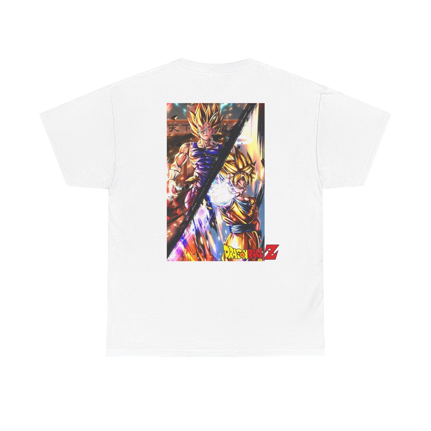 Goku and Vegeta Fusion, Front and Back Design, 100% Heavy Cotton Shirt
