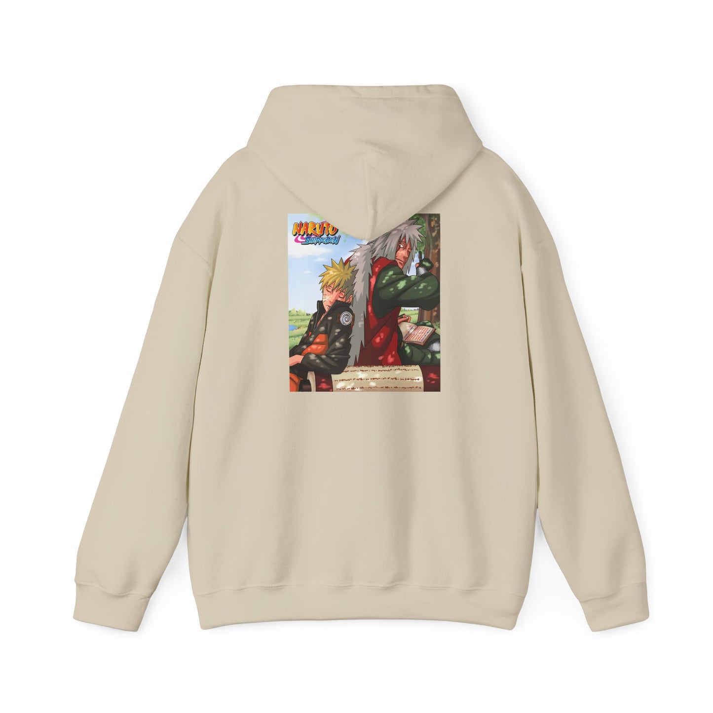 Naruto and Jiraiya's Bond, Front and Back Design, Cotton Hoodie