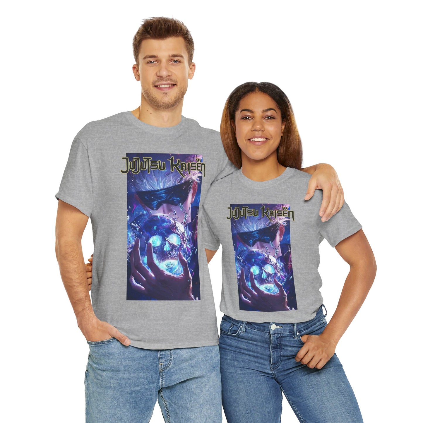 Satoru Gojo, Front and Back Design, 100% Heavy Cotton Shirt