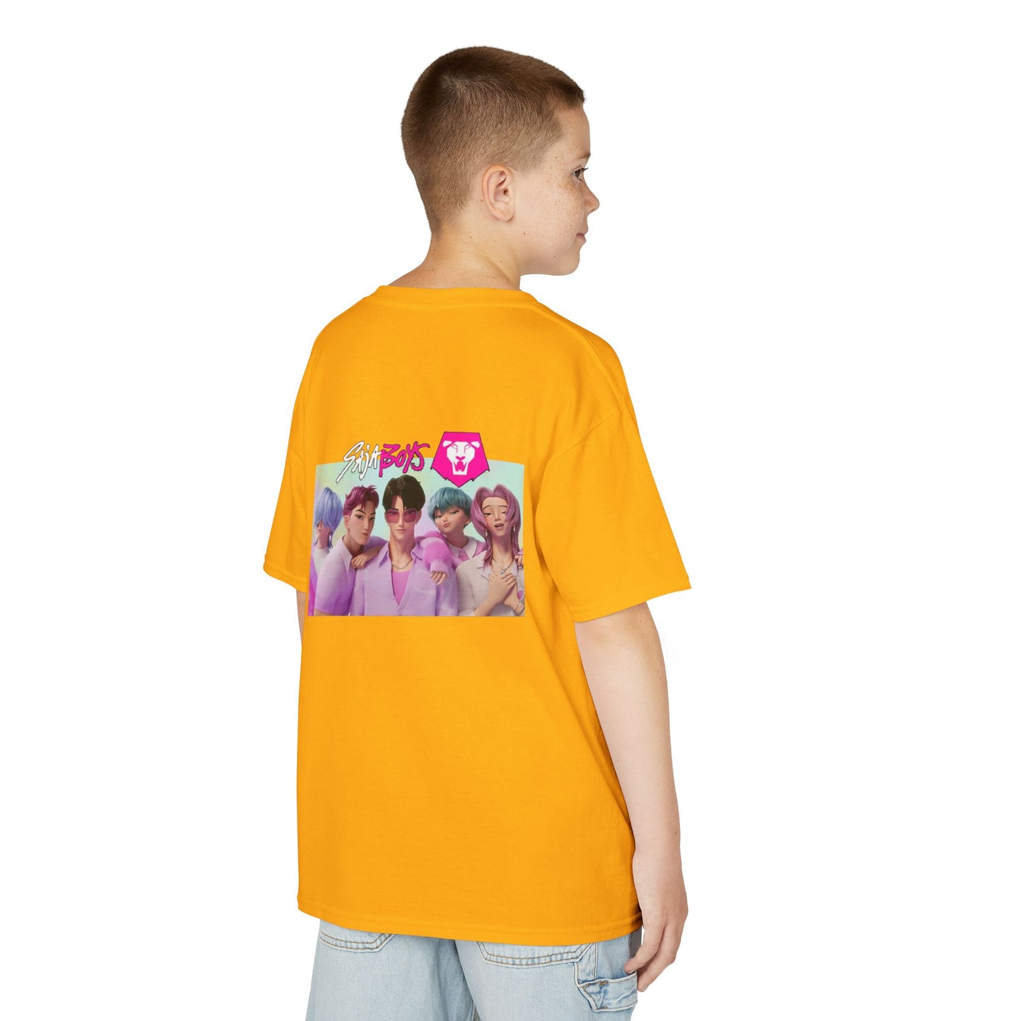 Huntrix and Saja Boys, Front and Back Design, 100% Heavy Cotton Shirt